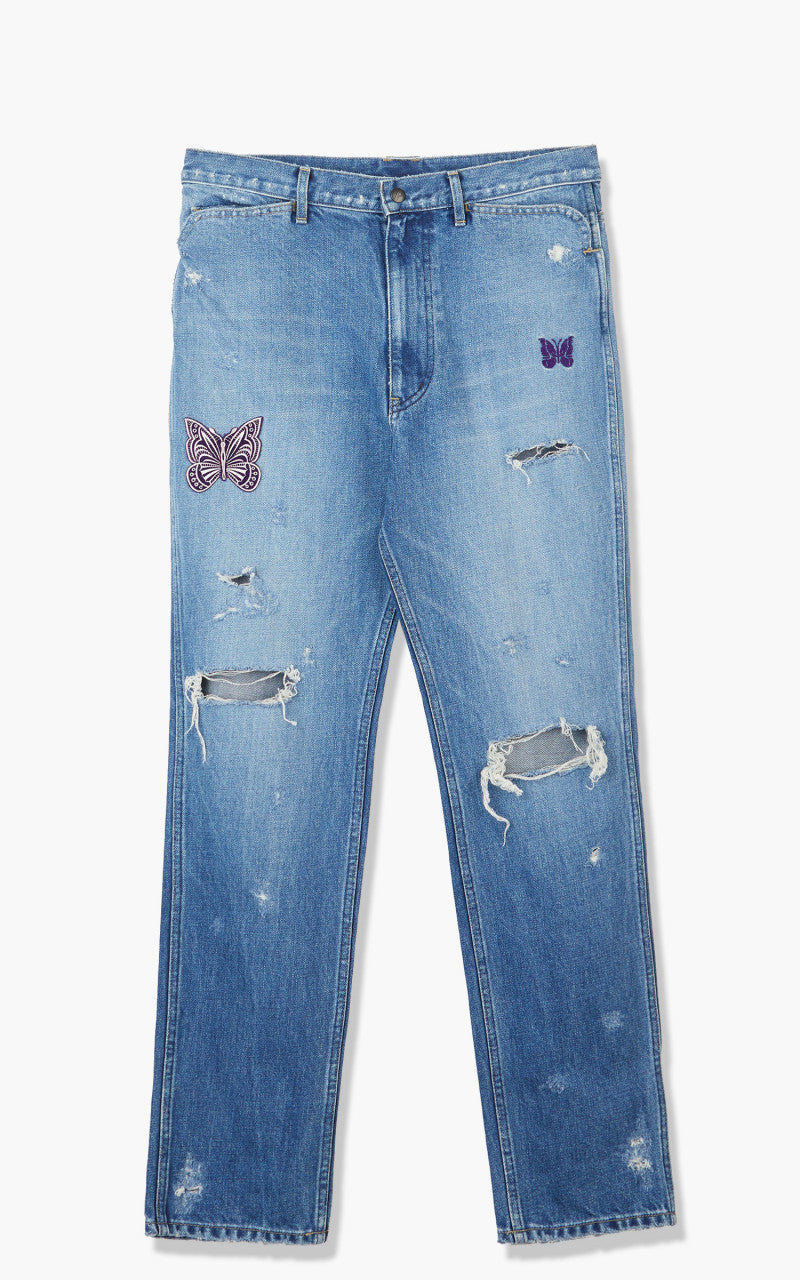 Needles Papillon Patches Slim Jean Indigo