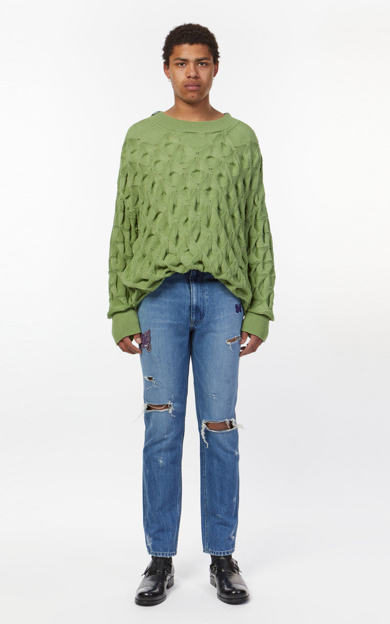 Needles Papillon Patches Slim Jean Indigo