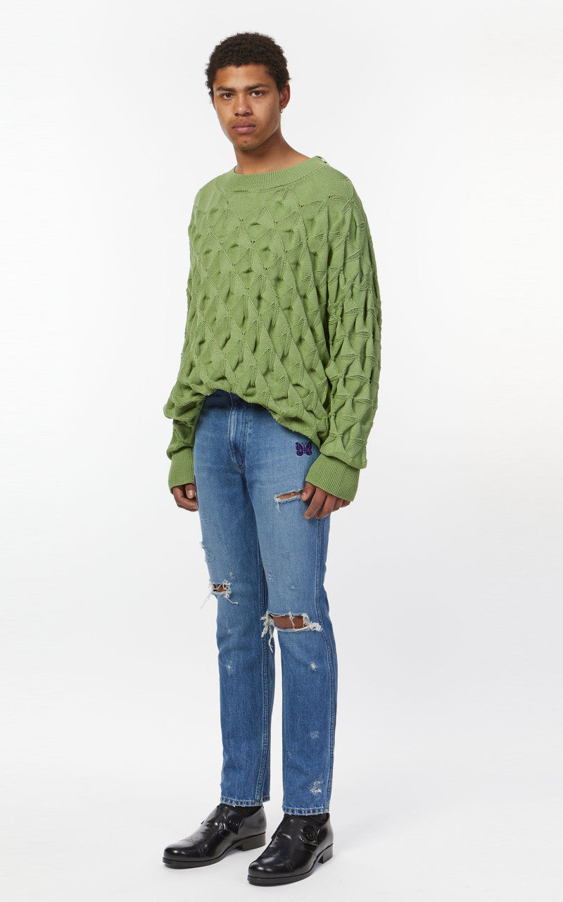 Needles Papillon Patches Slim Jean Indigo