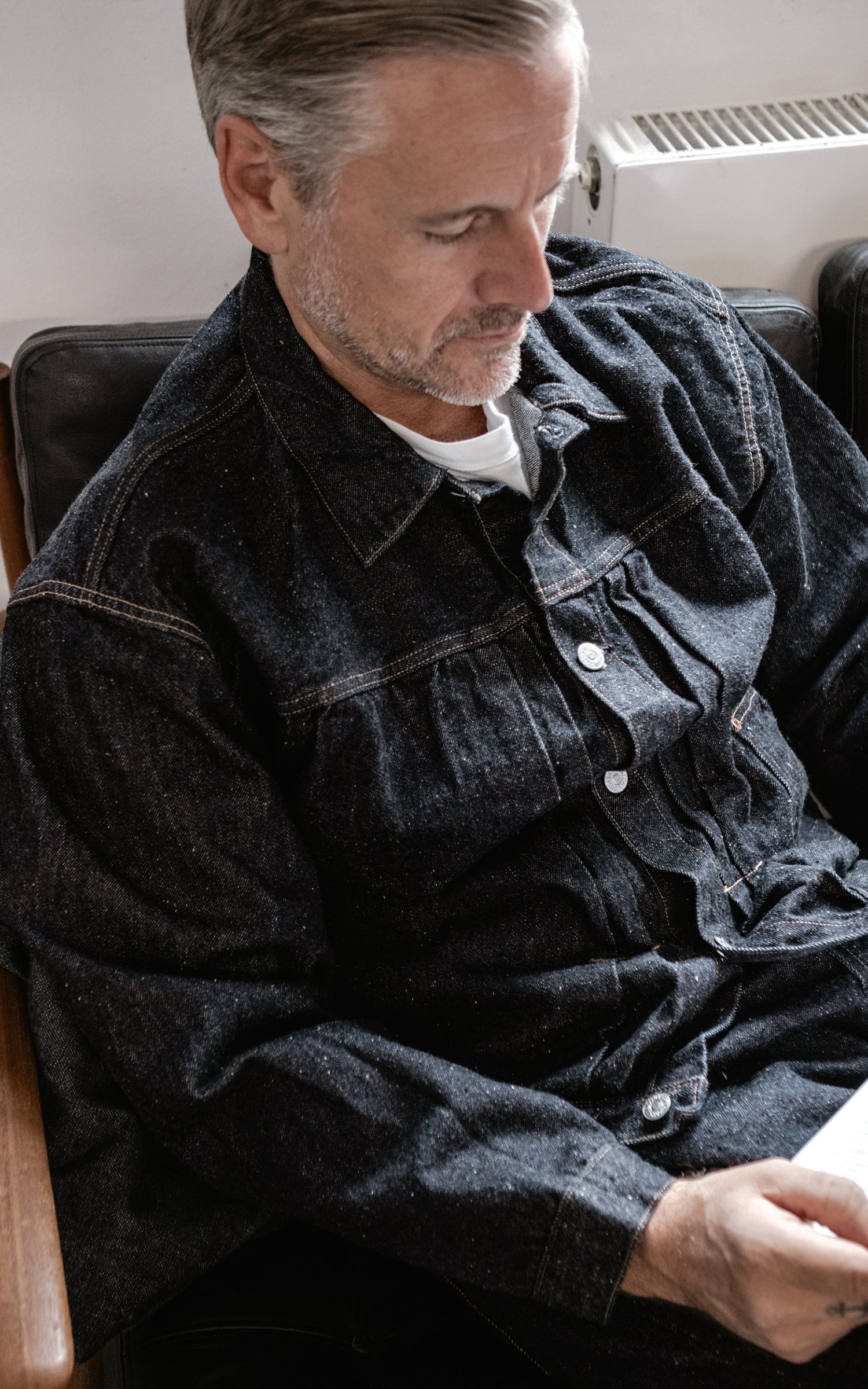 Kaptain Sunshine Denim Tracker 1P Jacket One Wash Indigo