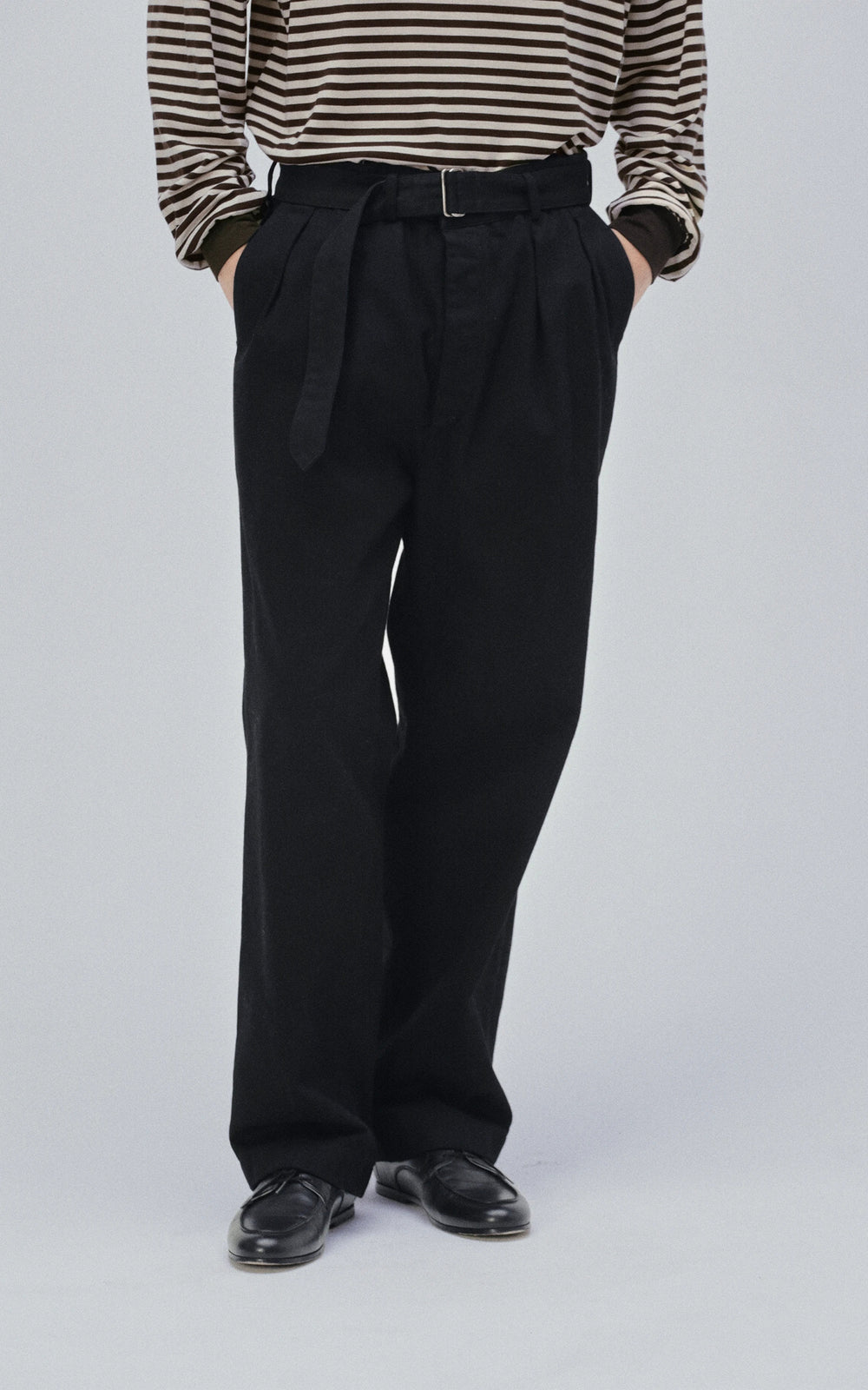 Kaptain Sunshine Dyed Denim Riviera Pants Black