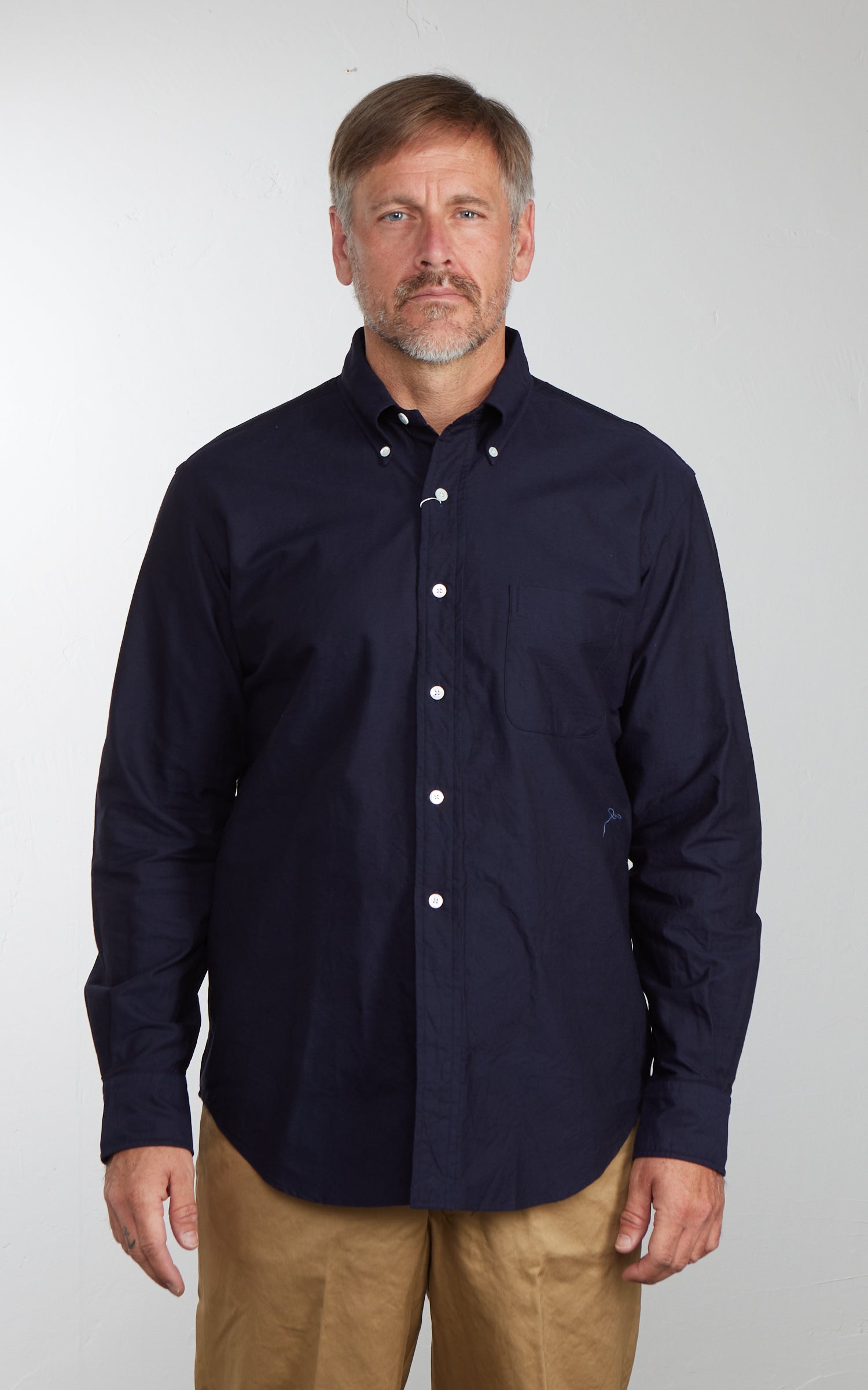 Kamakura Shirts Vintage Ivy Button-Down Oxford Shirt Navy