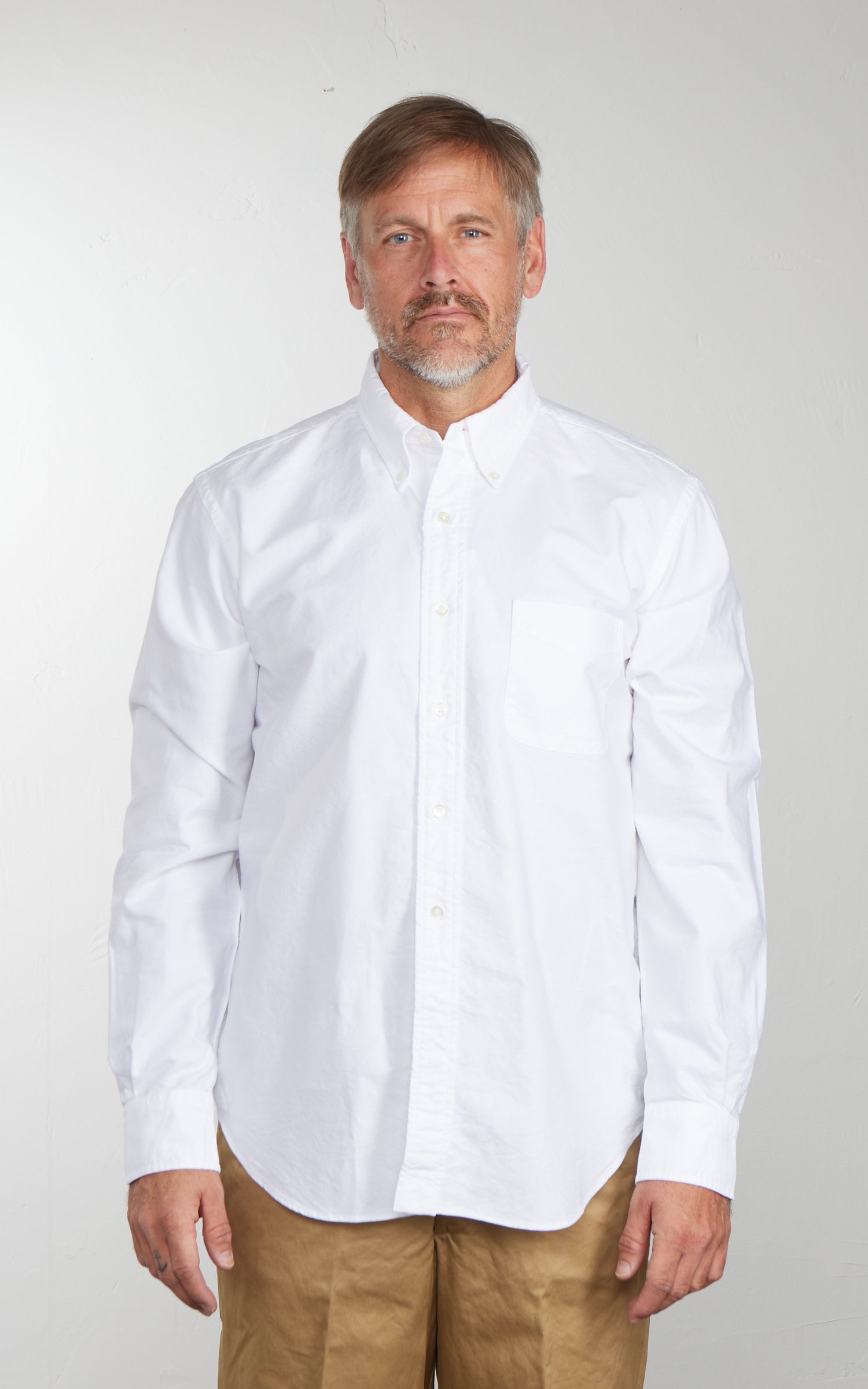 Kamakura Shirts Vintage Ivy Button-Down Oxford Shirt White