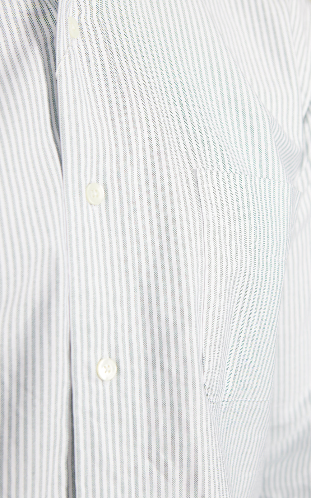 Kamakura Shirts Vintage Ivy Button-Down Oxford Shirt University Stripes Green
