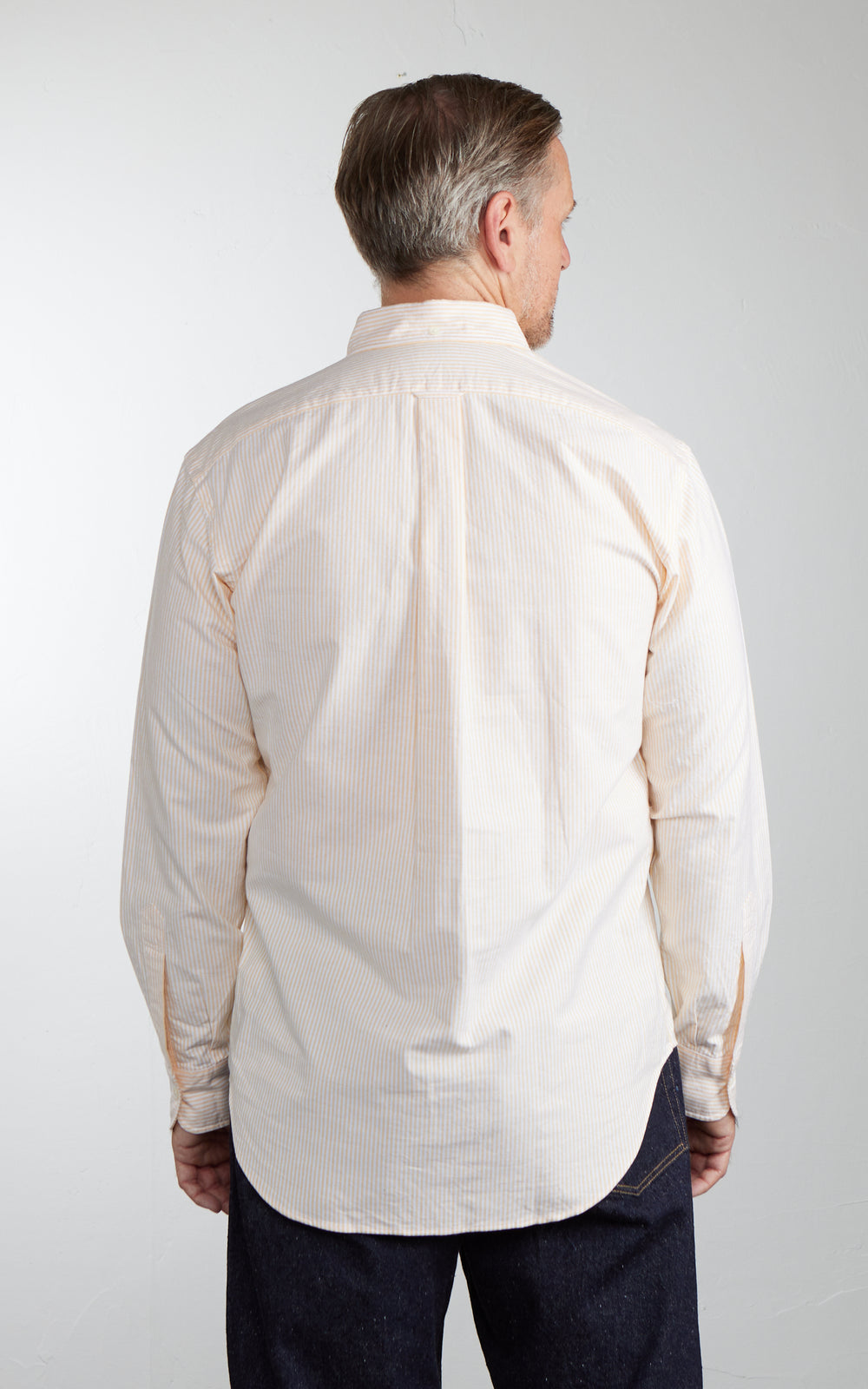 Kamakura Shirts Vintage Ivy Button-Down Oxford Shirt University Stripes Yellow