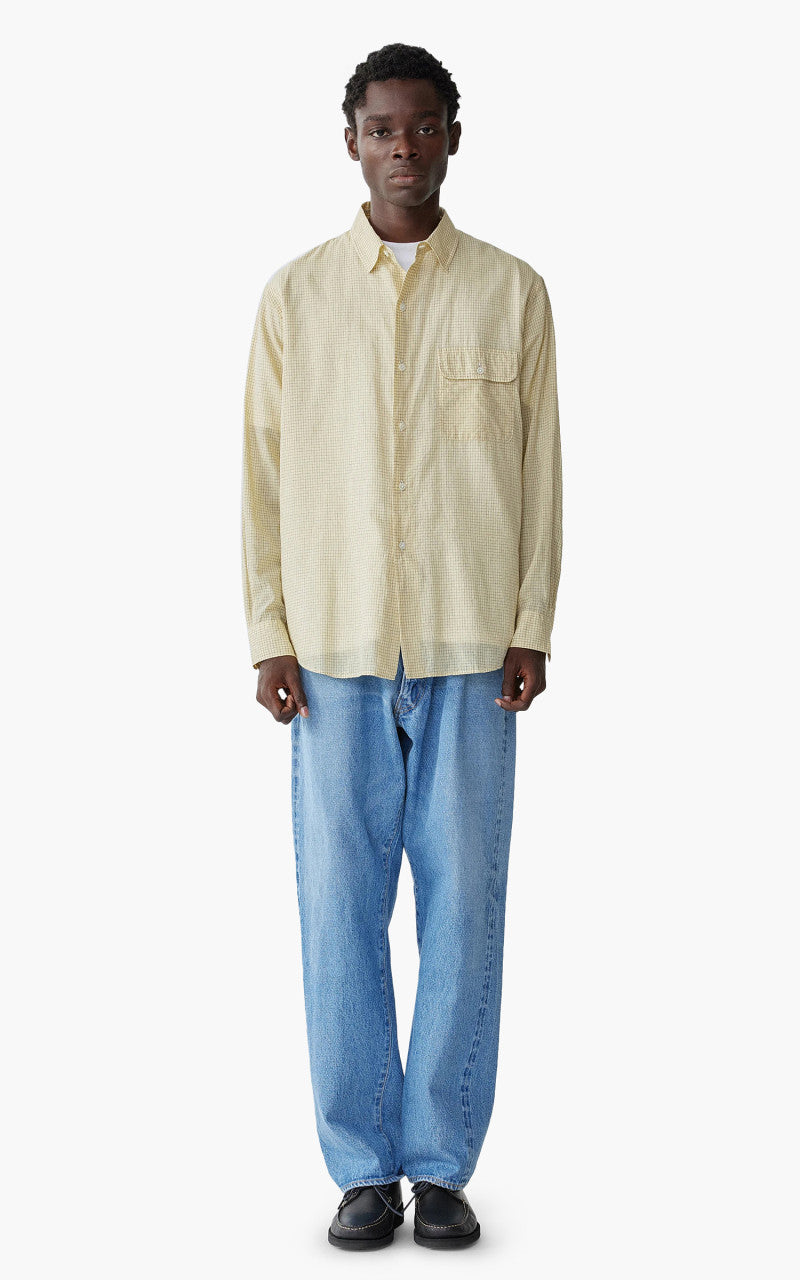 Kaptain Sunshine CPO Shirt Yellow Pincheck