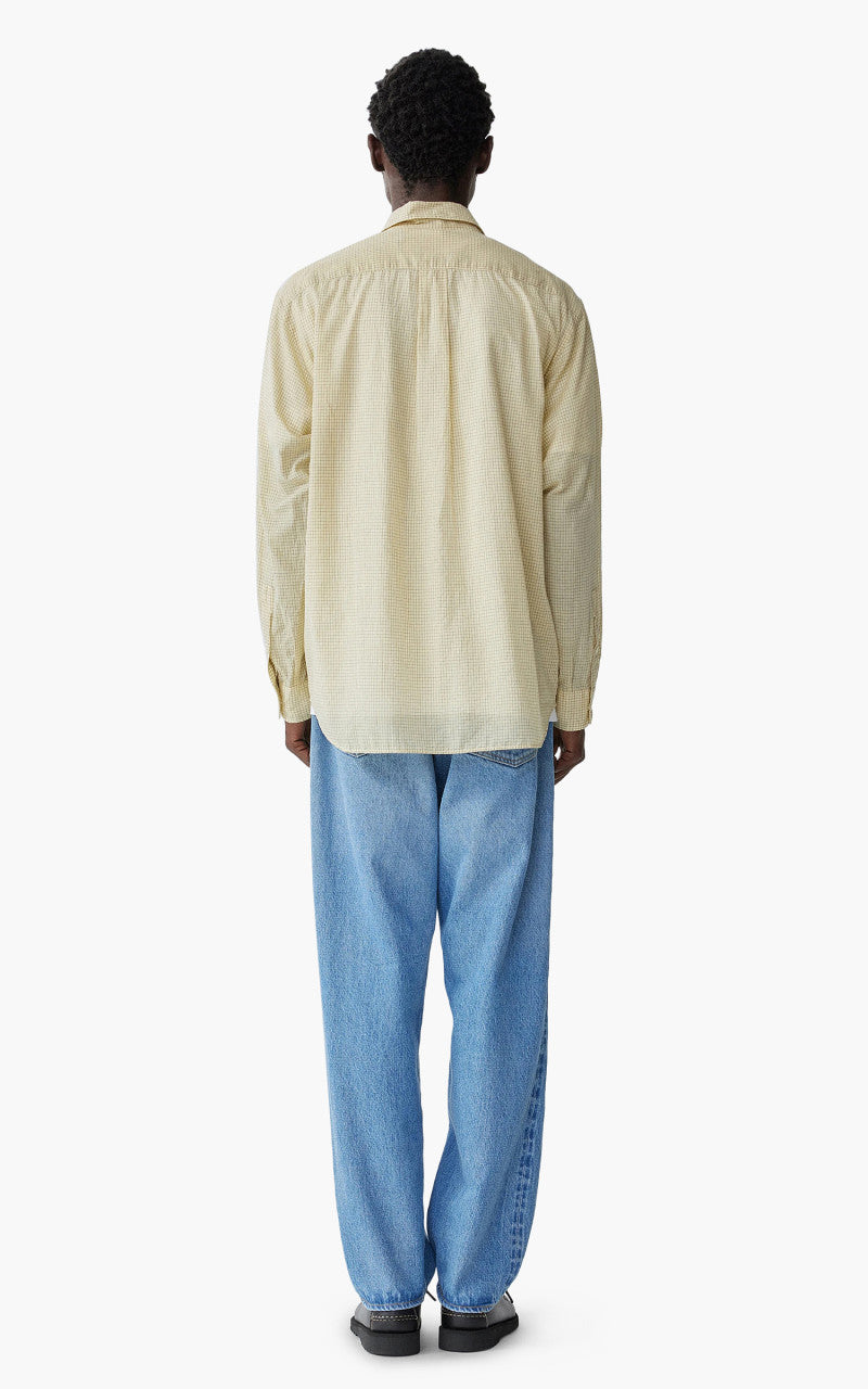 Kaptain Sunshine CPO Shirt Yellow Pincheck