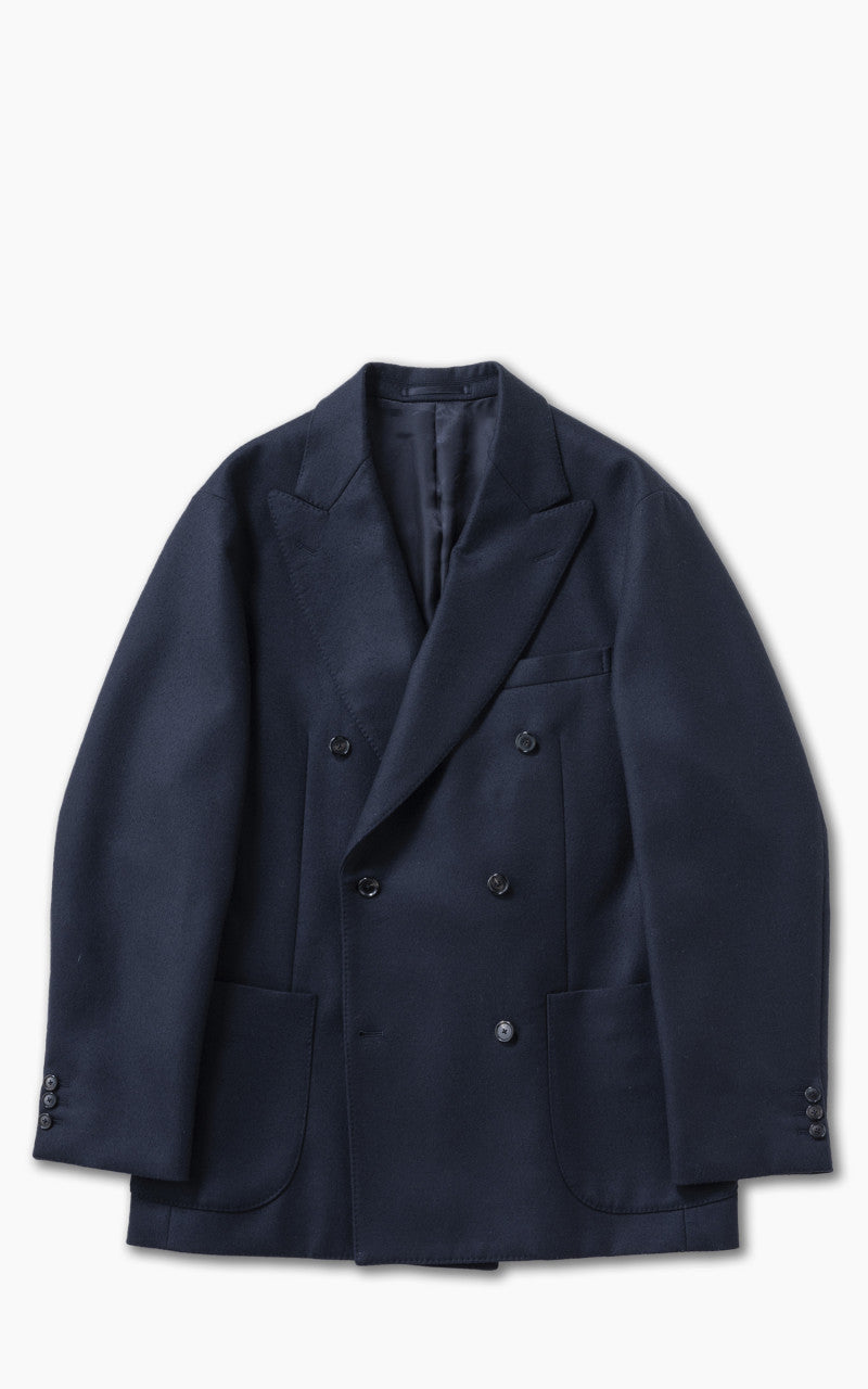 Kaptain Sunshine Double Breasted Jacket Navy