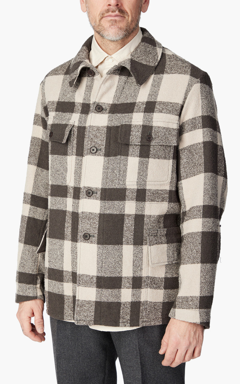 Kaptain Sunshine Hunter Jacket Wool/Linen Beige Brown