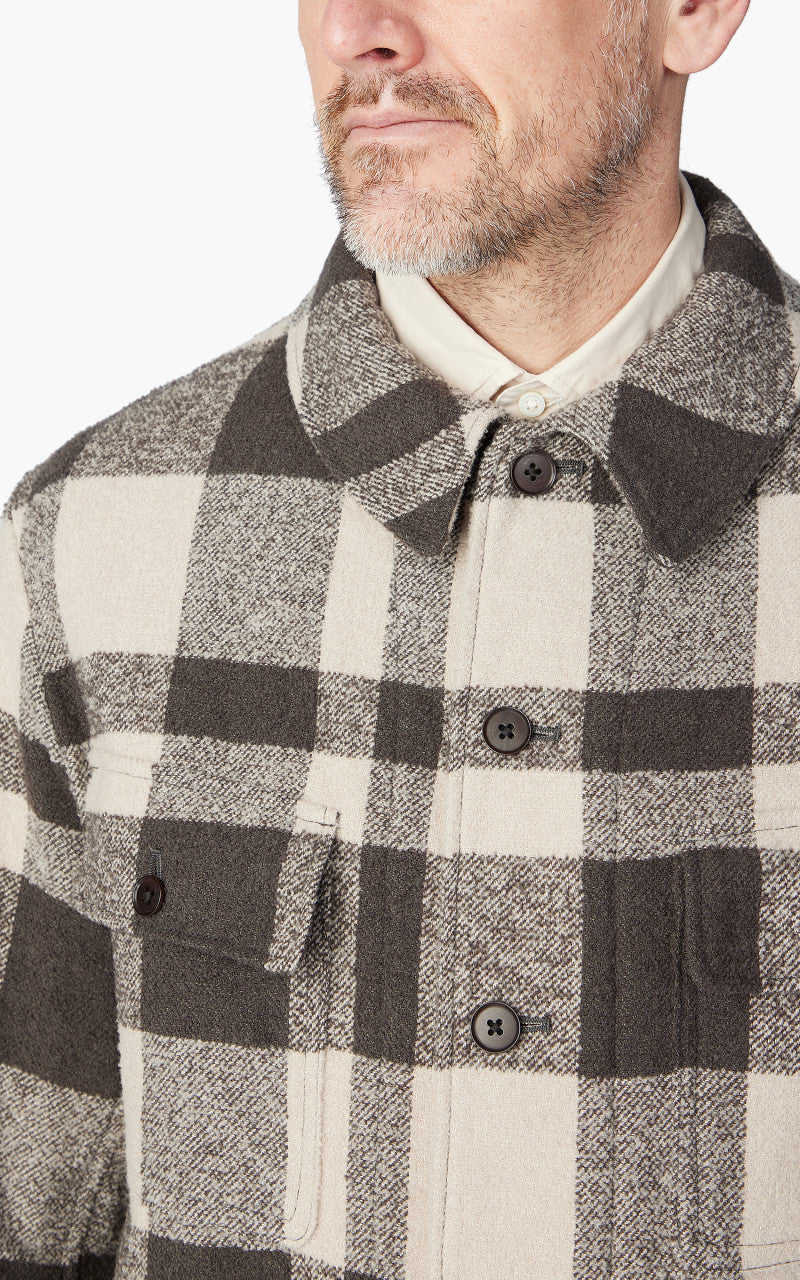 Kaptain Sunshine Hunter Jacket Wool/Linen Beige Brown