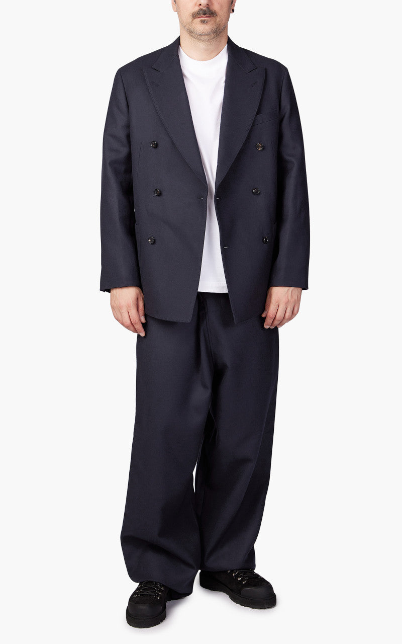 Kaptain Sunshine Double Breasted Jacket Navy