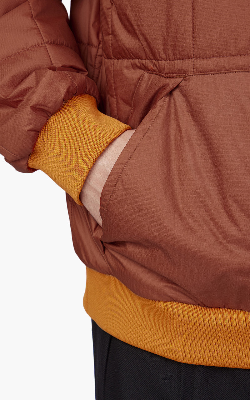 Kaptain Sunshine Quilting Pullover Jacket Dull Orange