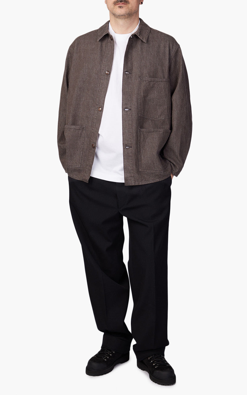 Kaptain Sunshine Coverall Jacket Denim Brown