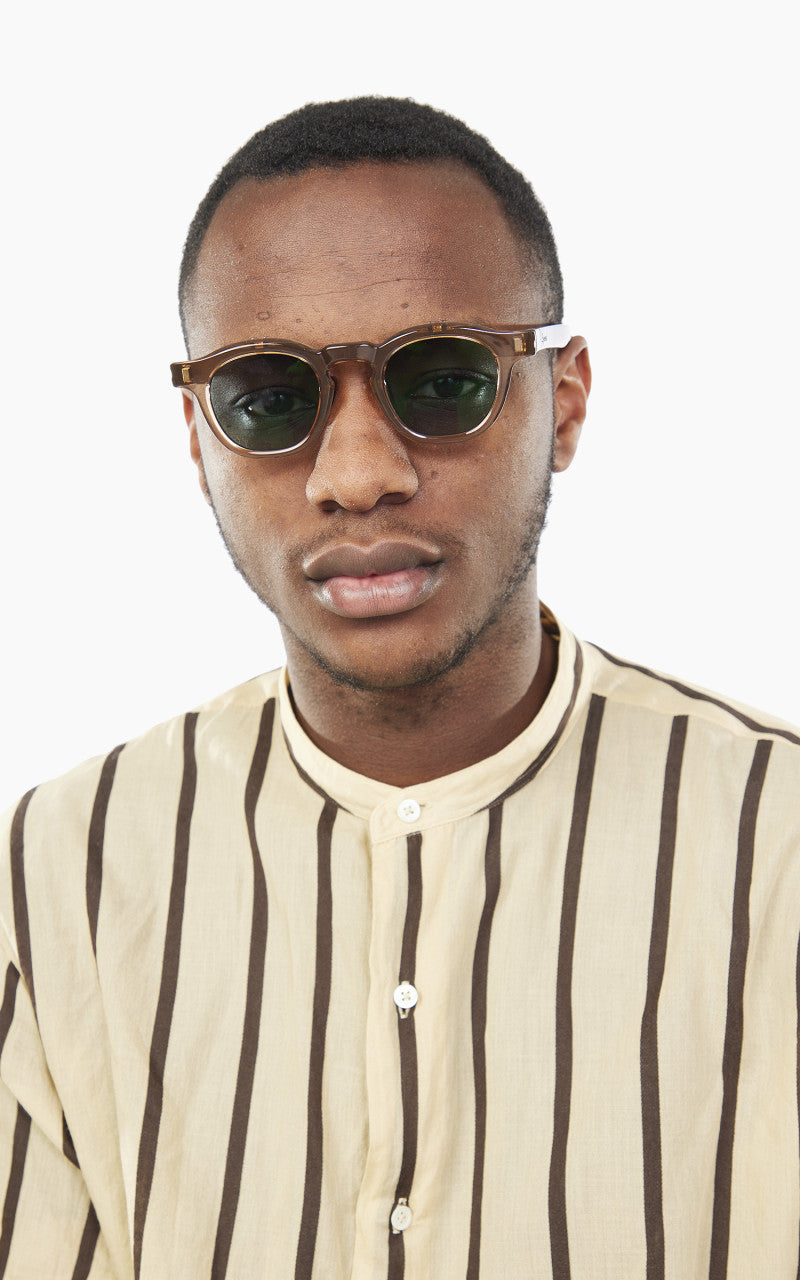 Kaptain Sunshine x Eyevol La Grande Plage Sunglasse Matte Brown x Blue