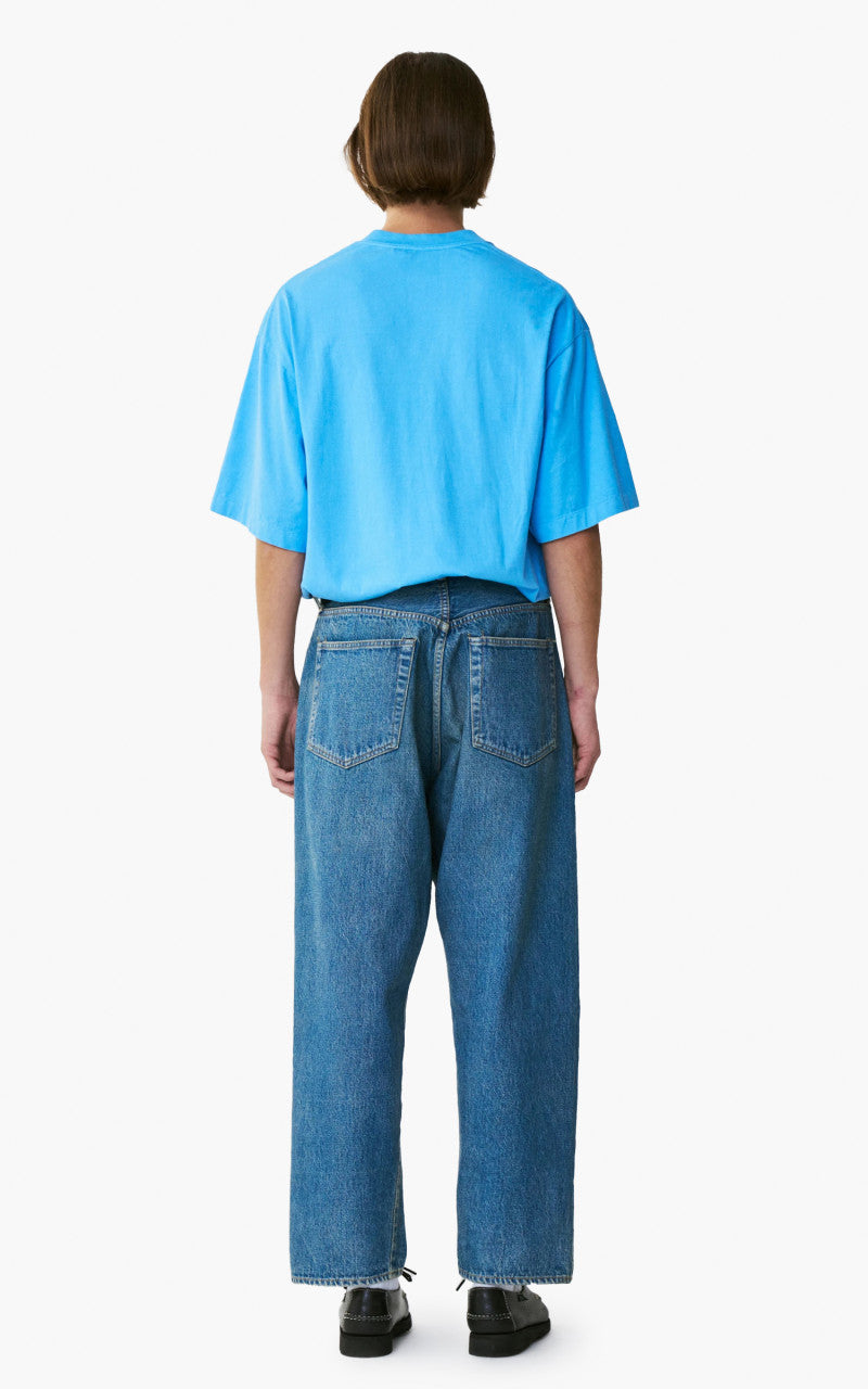 Kaptain Sunshine 5P Zipper Front Denim Pants Indigo Used Wash