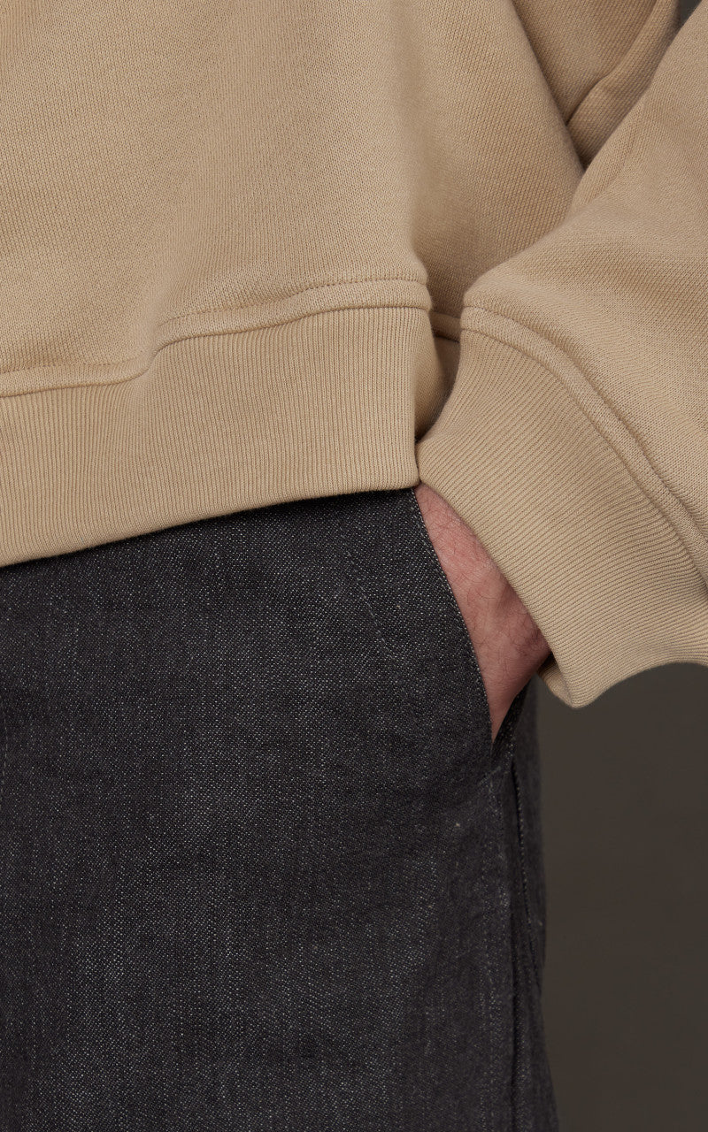 Kaptain Sunshine Suvin Sweat Crewneck Pullover Beige