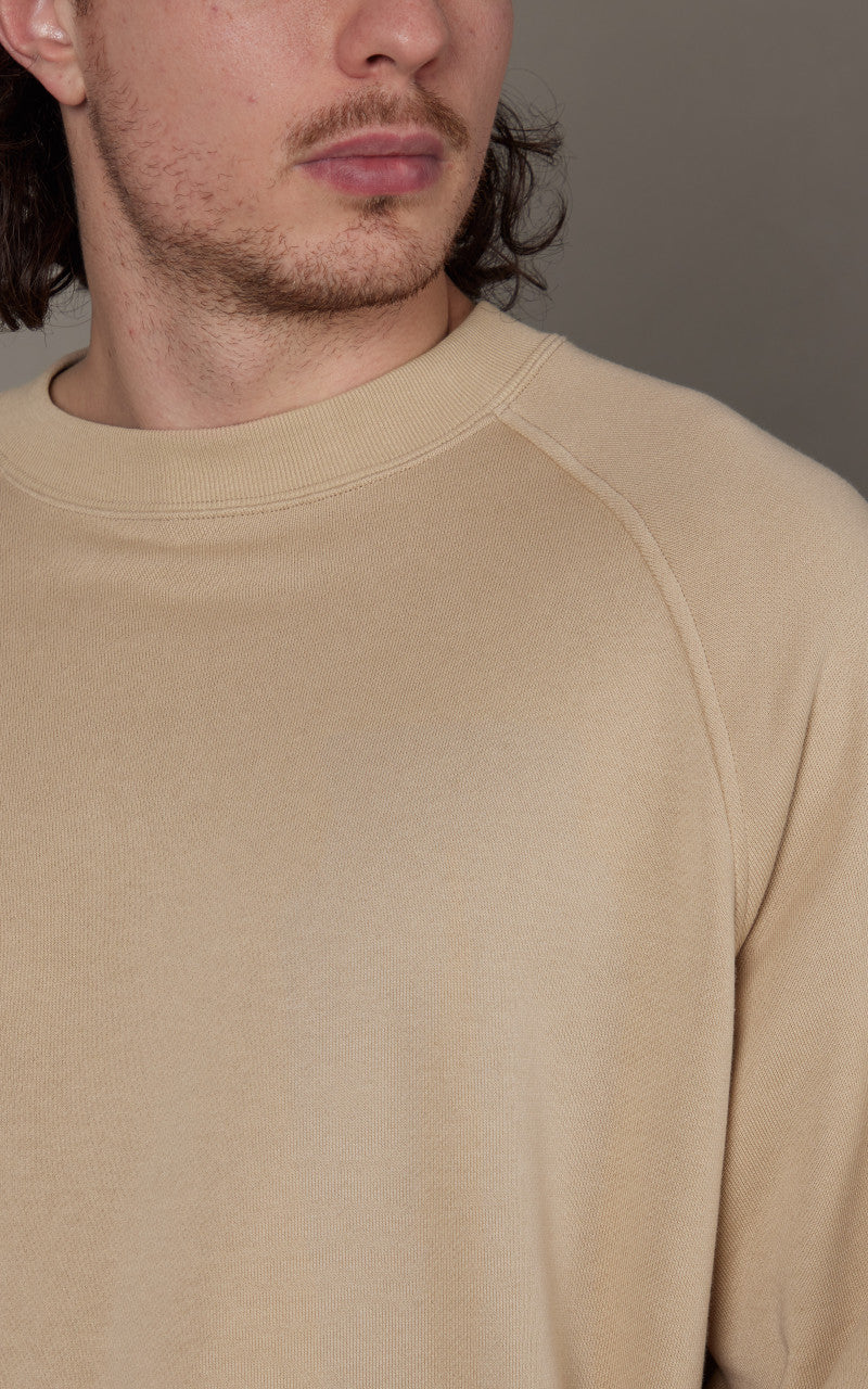 Kaptain Sunshine Suvin Sweat Crewneck Pullover Beige