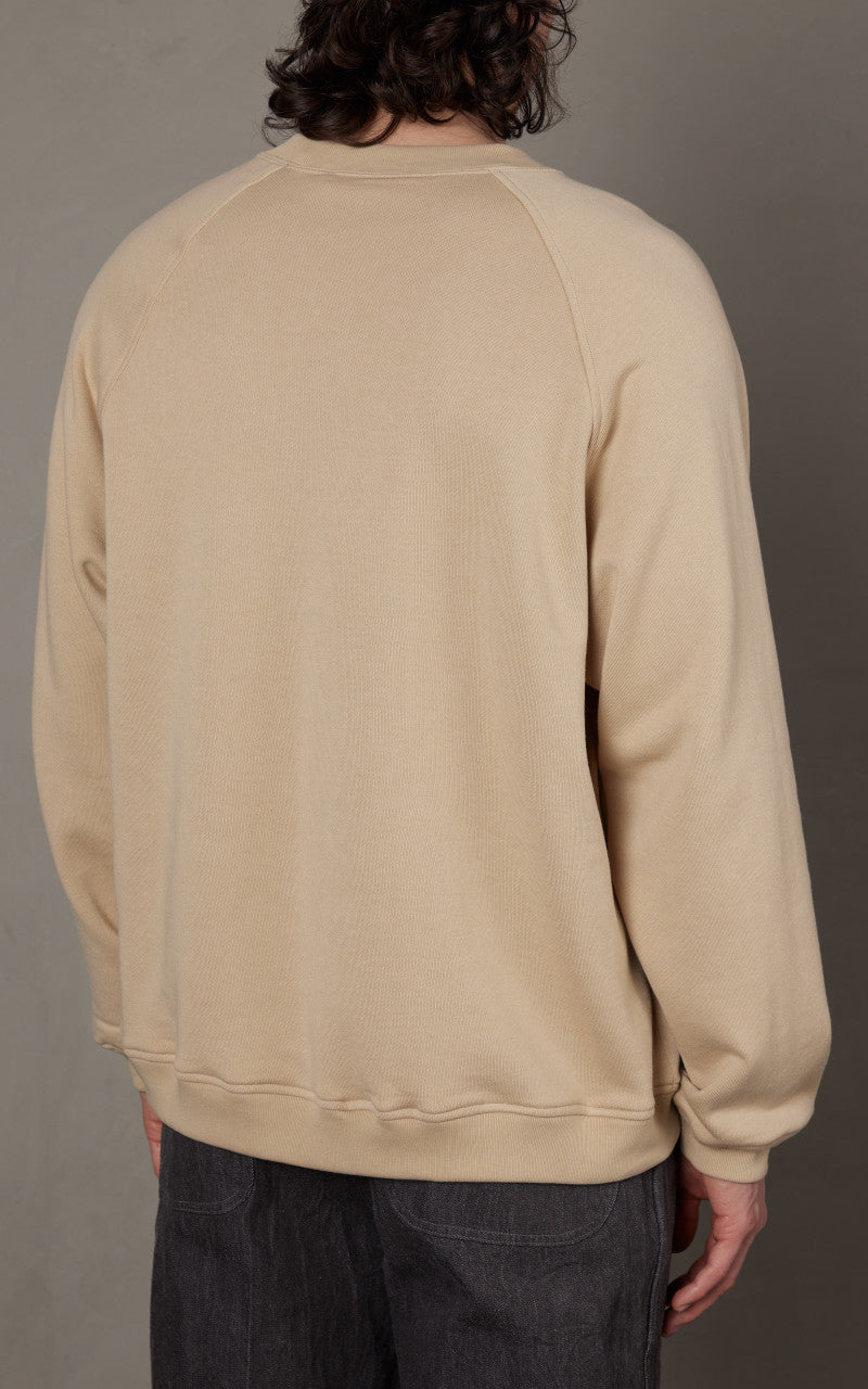 Kaptain Sunshine Suvin Sweat Crewneck Pullover Beige