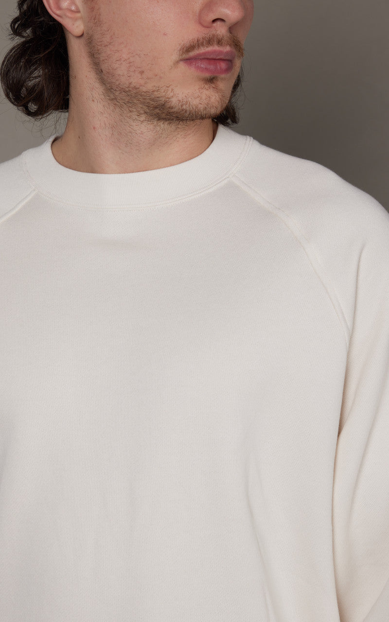 Kaptain Sunshine Suvin Sweat Crewneck Pullover Ecru