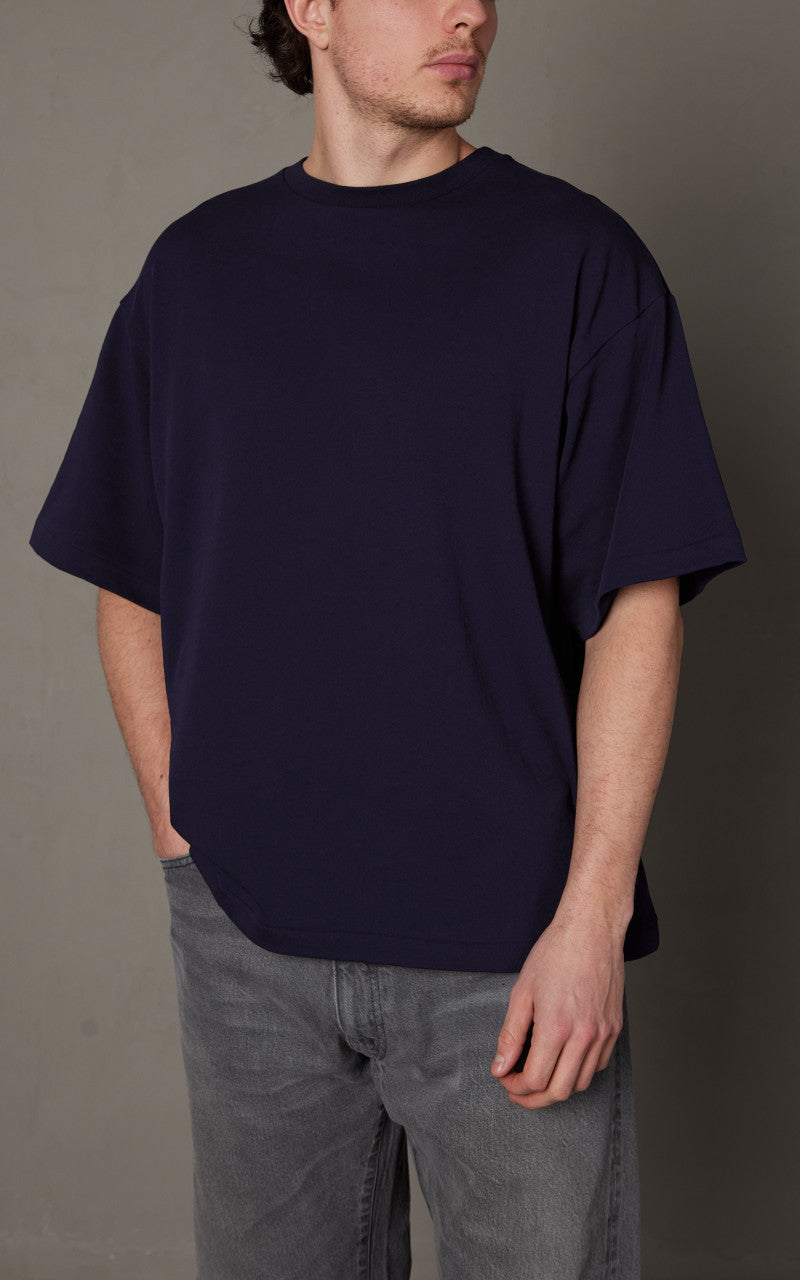Kaptain Sunshine Suvin Plating S/S Tee Navy