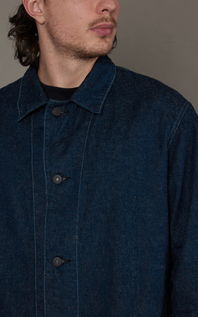 Kaptain Sunshine Coverall Denim Jacket Selvedge Indigo