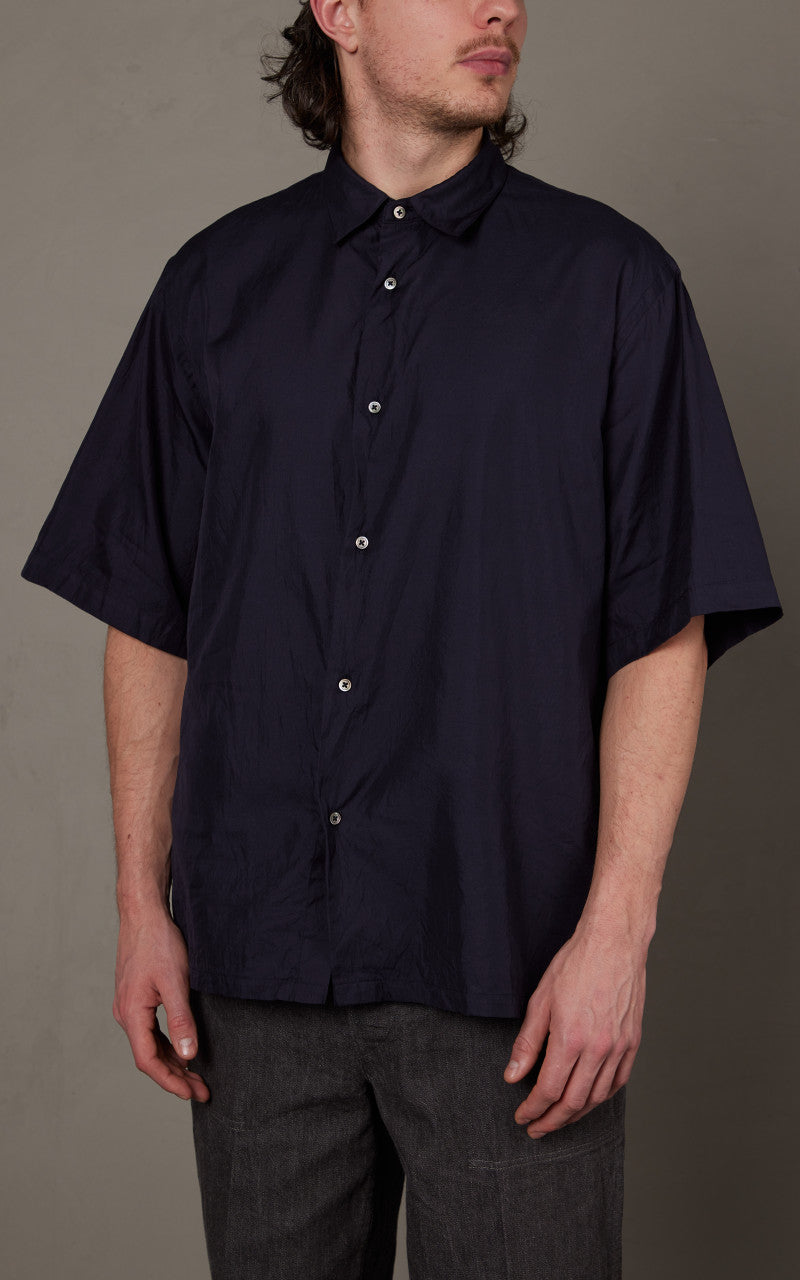 Kaptain Sunshine Short Sleeve Regular Collar Shirt Navy