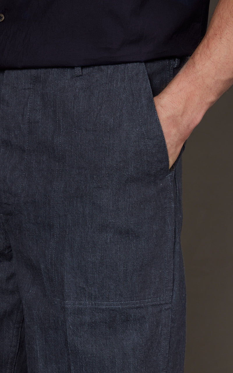Kaptain Sunshine Baker Denim Pants Grey