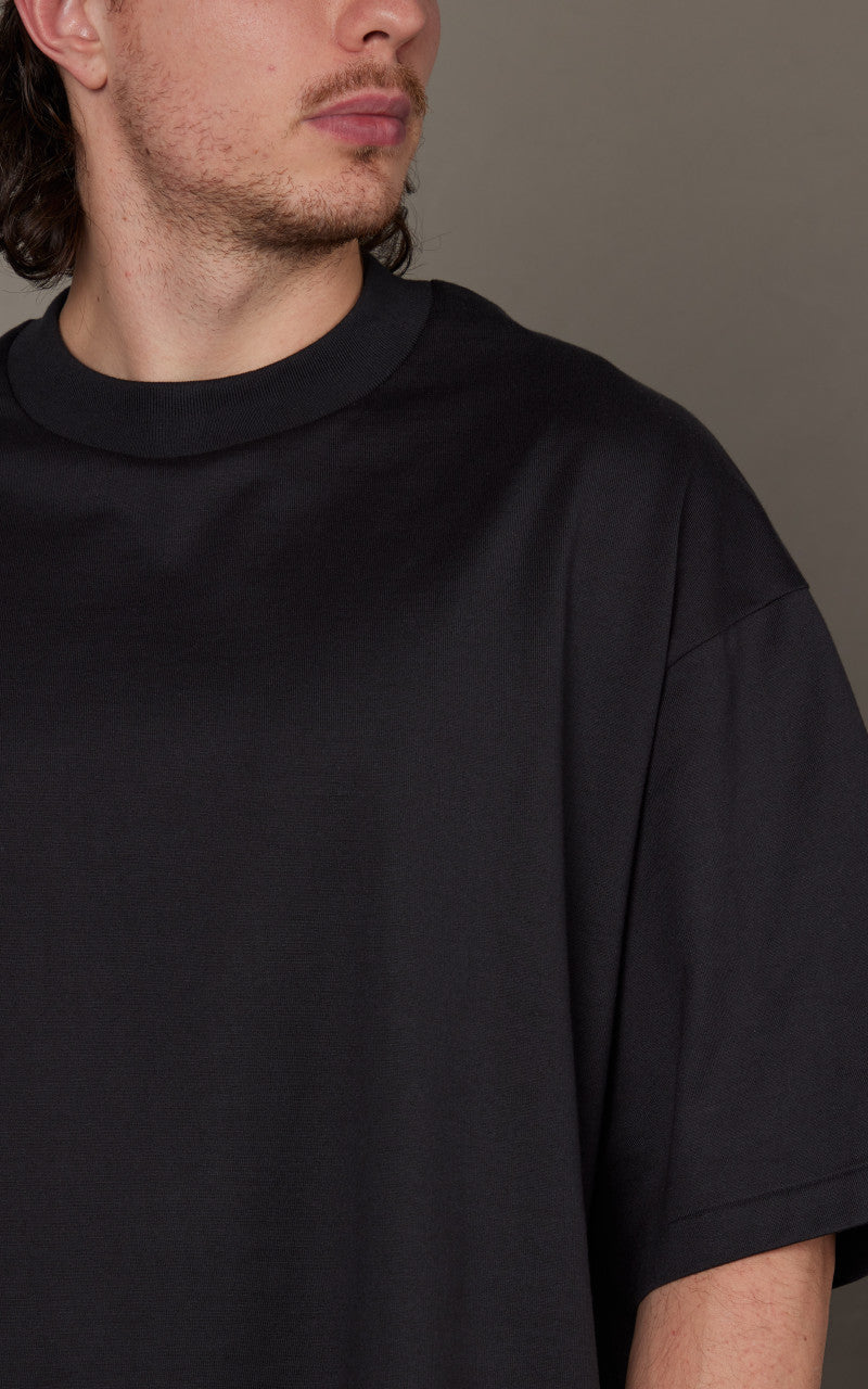 Kaptain Sunshine Suvin Supima Tube Halfsleeve Tee Heavy Ink Black