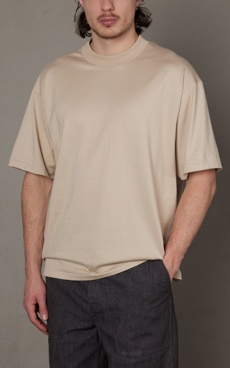 Kaptain Sunshine Suvin Supima Tube Tee Light Beige