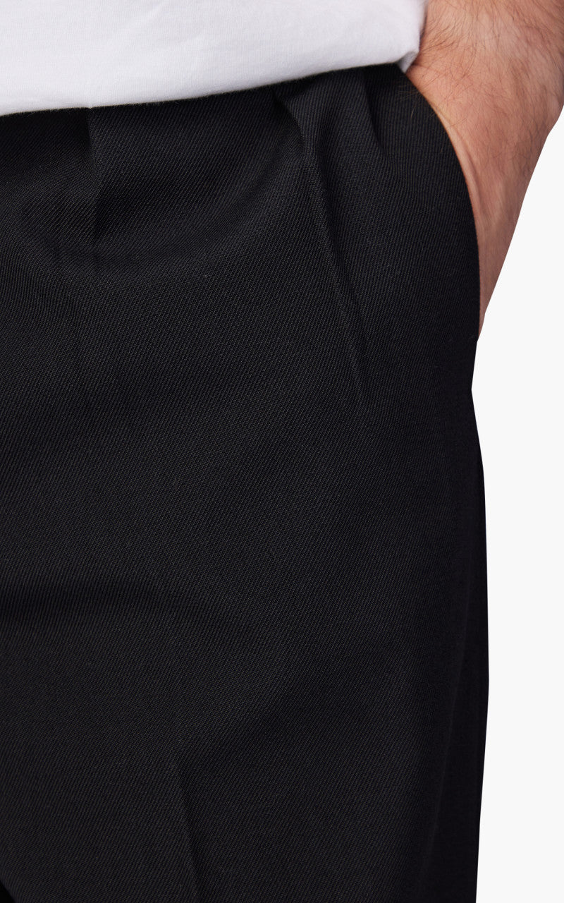 Kaptain Sunshine 2 Pleats Trousers Wool/Cotton Black