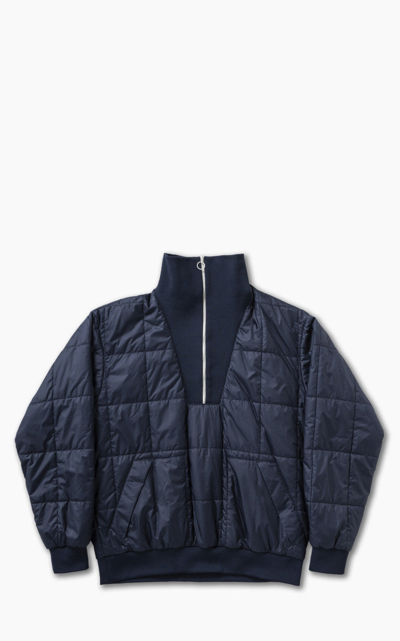 Kaptain Sunshine Quilting Pullover Jacket Navy