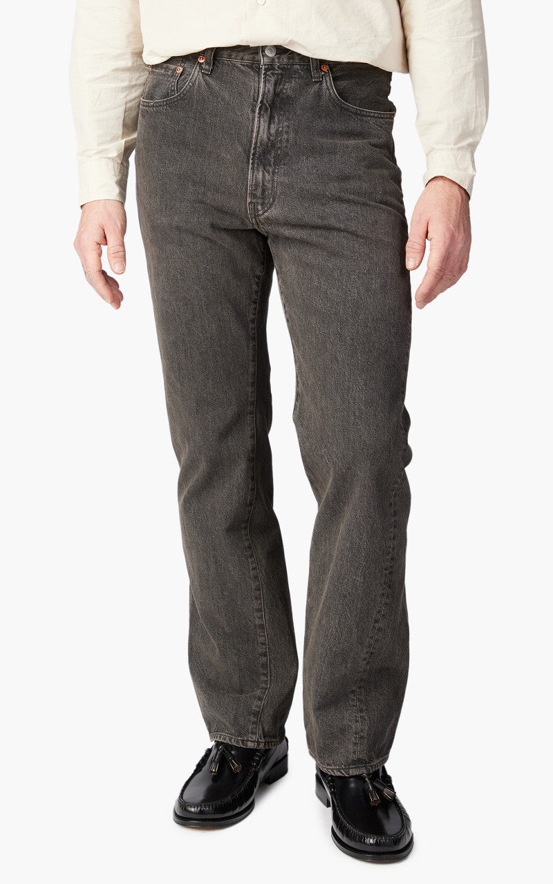 Kaptain Sunshine Skate Shoecut Denim Pants Vintage Wash Black
