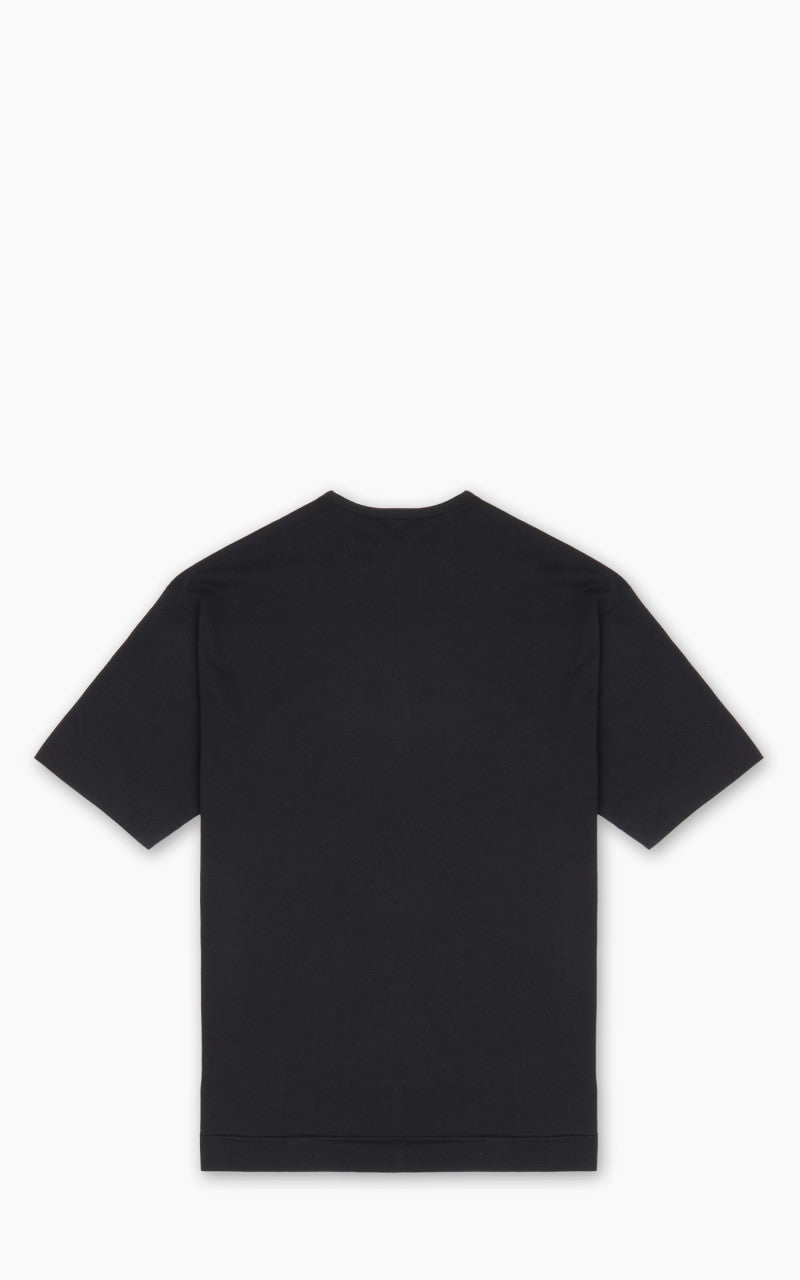 Kaptain Sunshine Suvin Supima Tube Henleyneck Tee Light Black