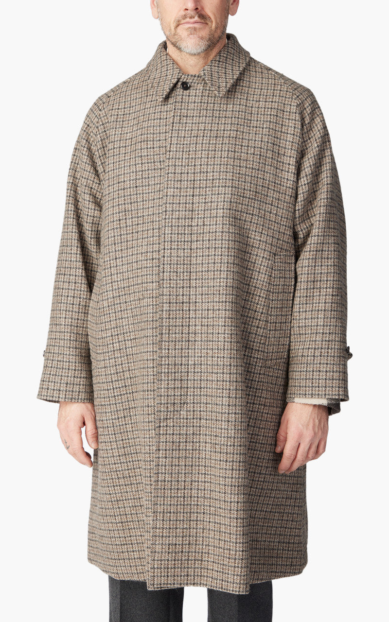 Kaptain Sunshine Walker Coat Gunclub Plaid Grey