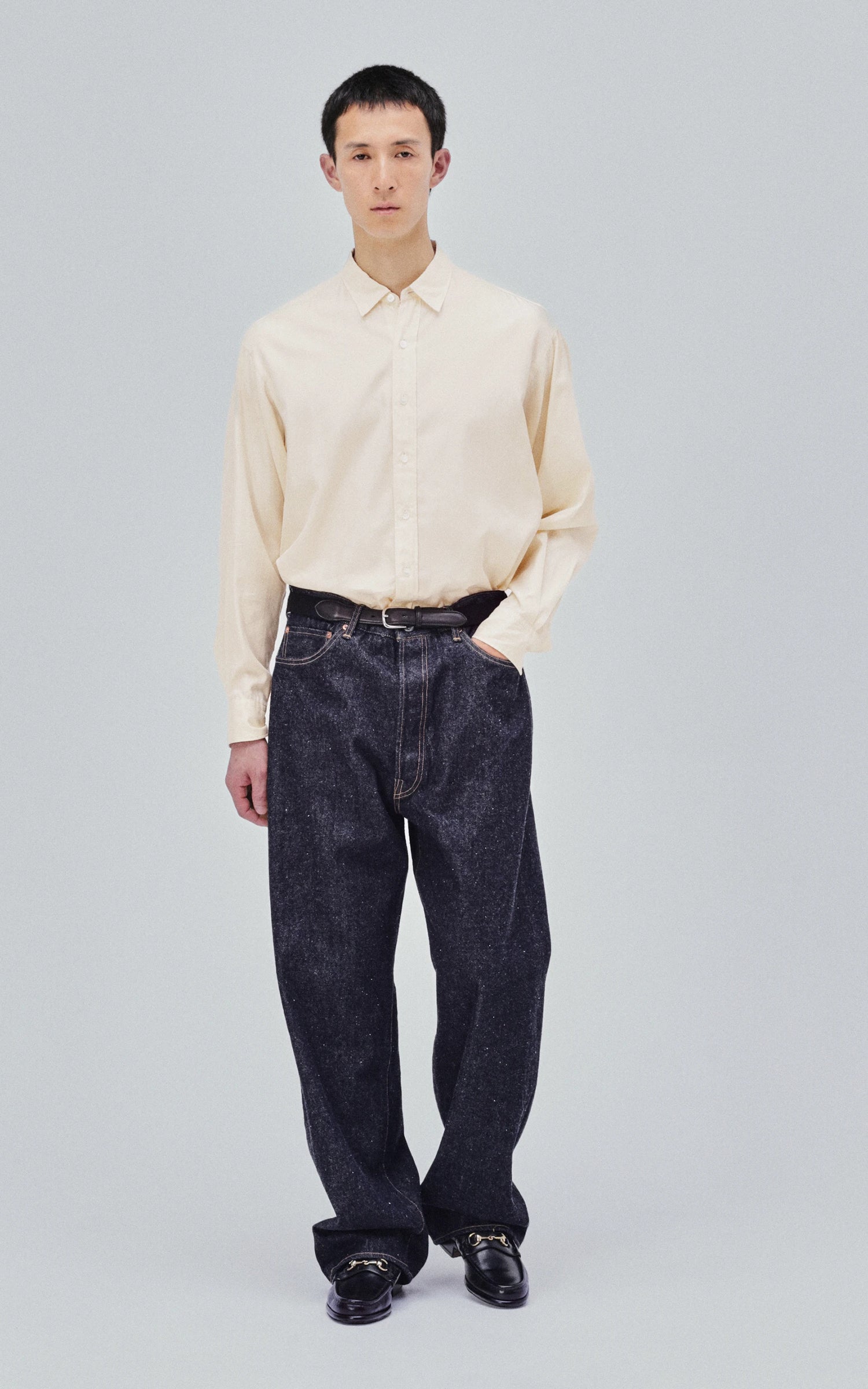 Kaptain Sunshine 5P Straight Denim Pants One Wash Indigo