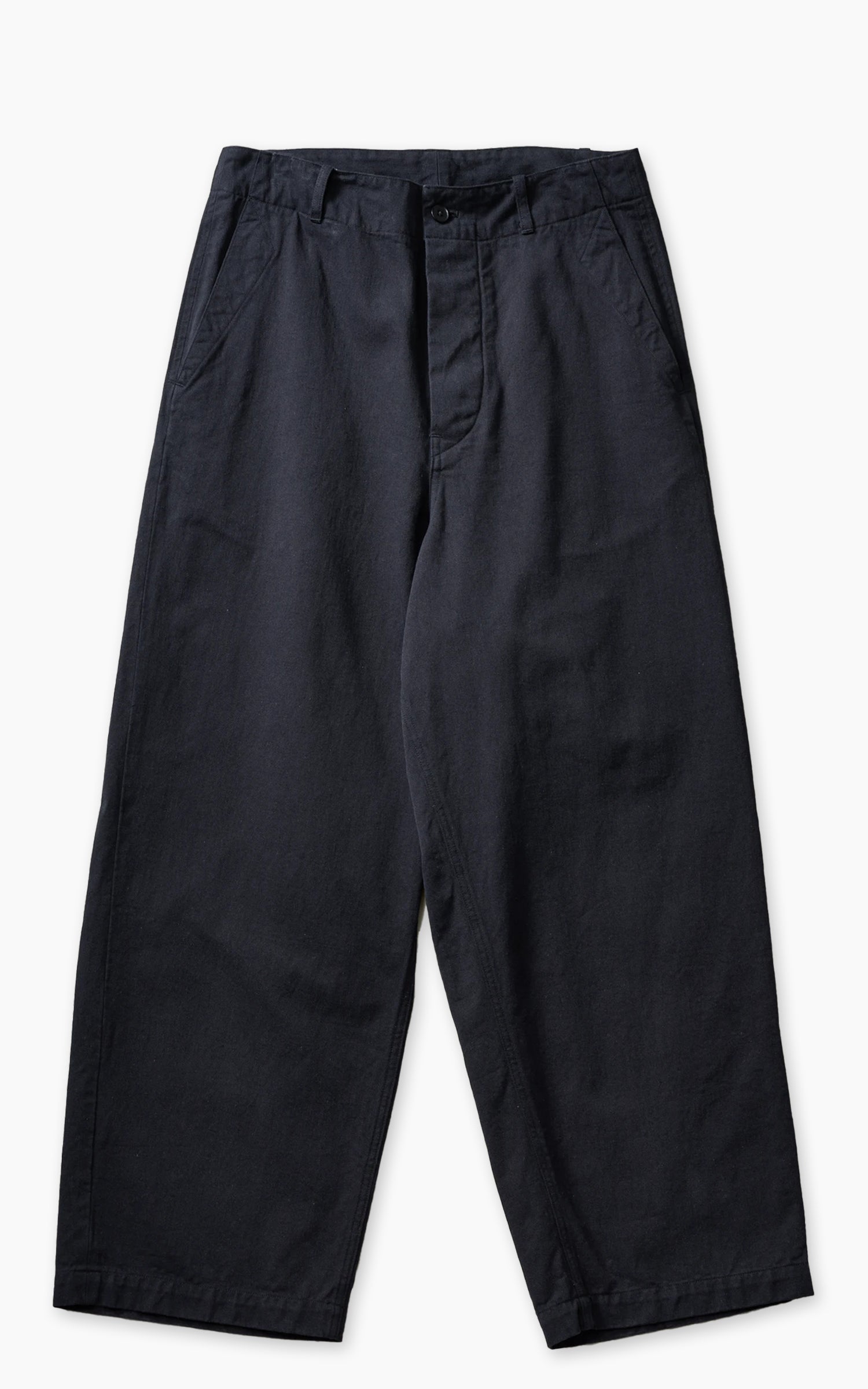 Kaptain Sunshine Cotton Drill Wide Pants Black