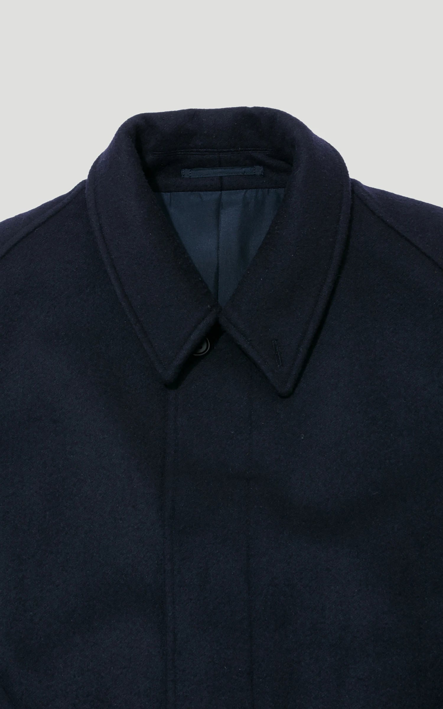 Kaptain Sunshine Walker Coat Cashmere Wool Navy