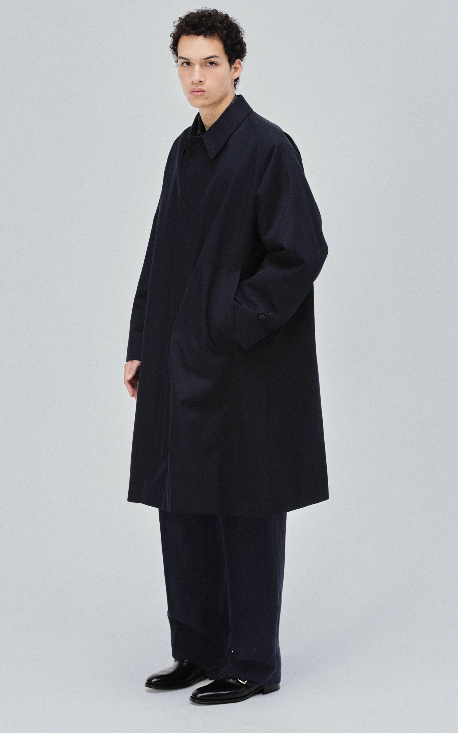 Kaptain Sunshine Walker Coat Wool Navy