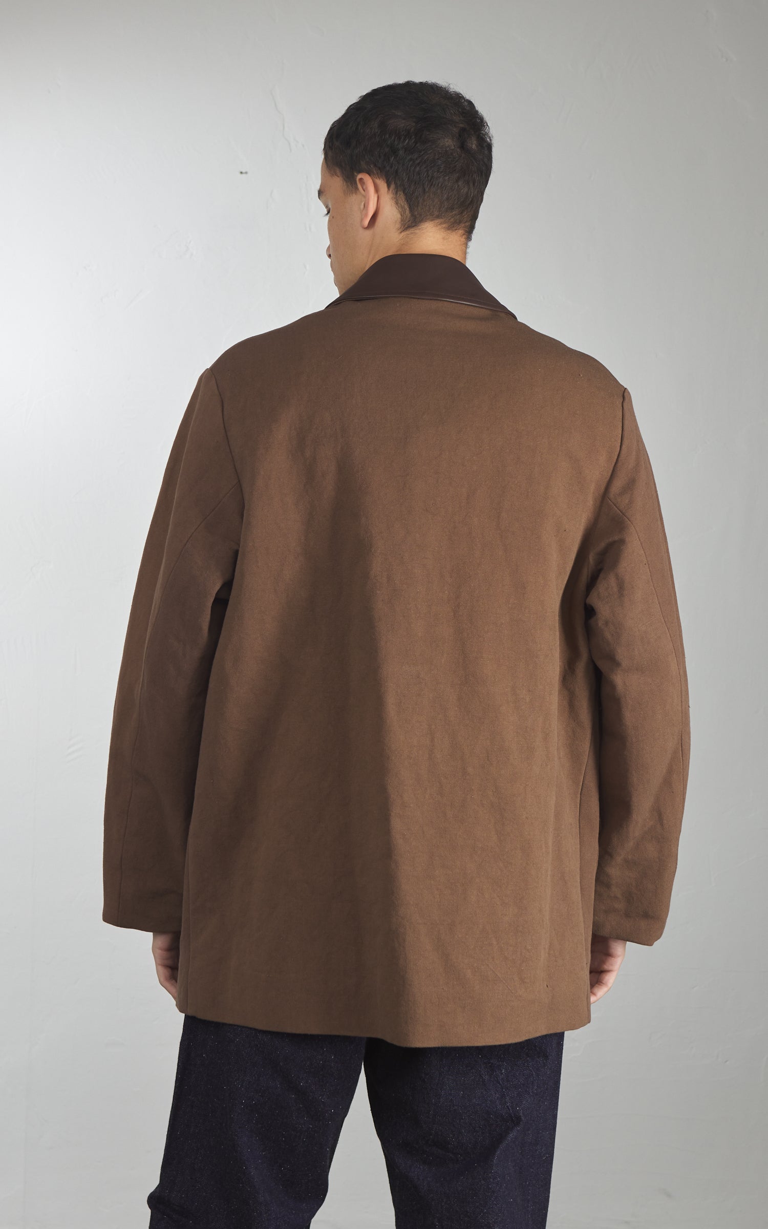 Kaptain Sunshine Cotton Hemp Work Coat Kakishibu