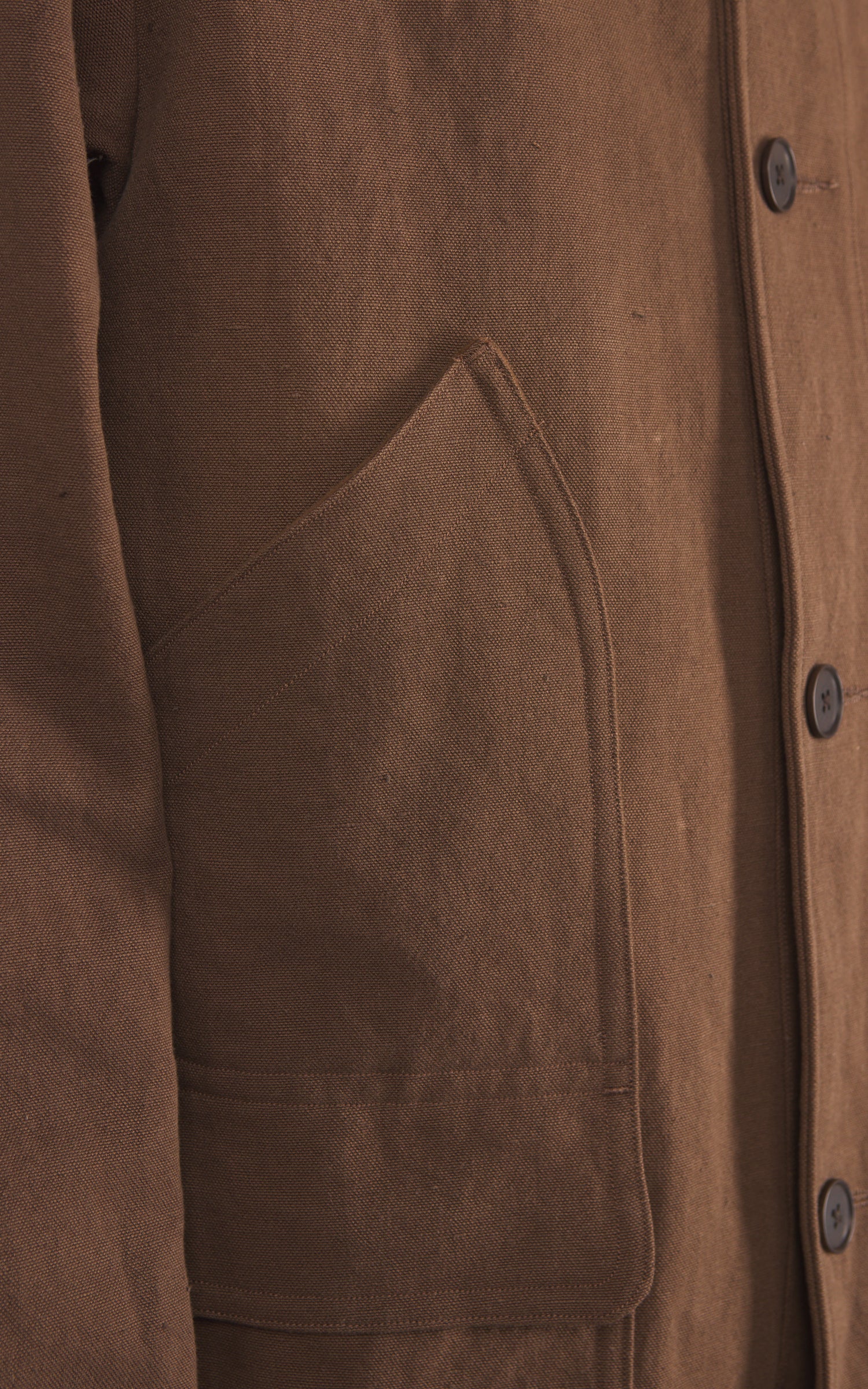 Kaptain Sunshine Cotton Hemp Work Coat Kakishibu