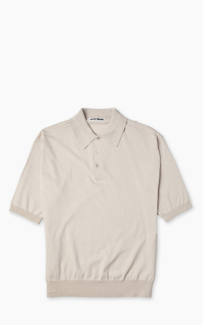 トップス KAPTAIN SUNSHINE Cotton Knit Polo 42 XL Kaptain Sunshine Cotton Knit Polo Shirt Mint