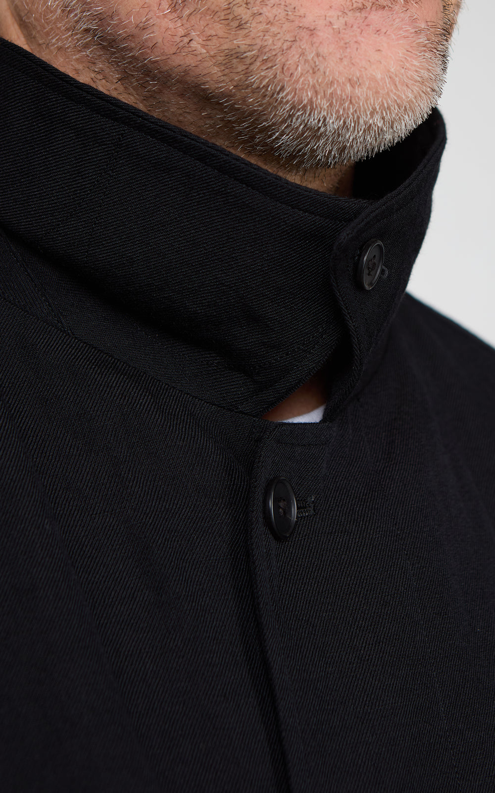 Kaptain Sunshine Cashmere Linen Walker Coat Black