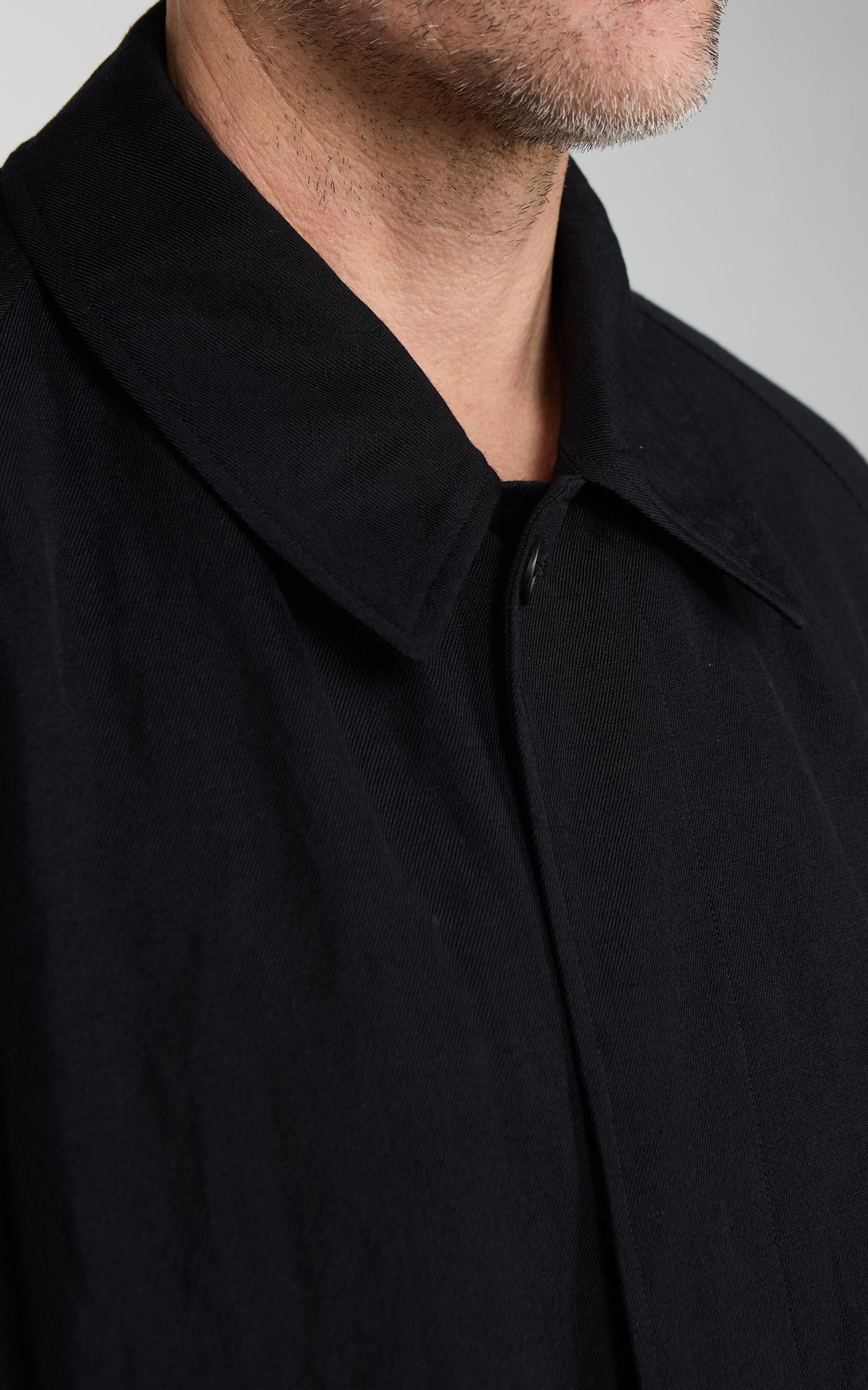 Kaptain Sunshine Cashmere Linen Walker Coat Black