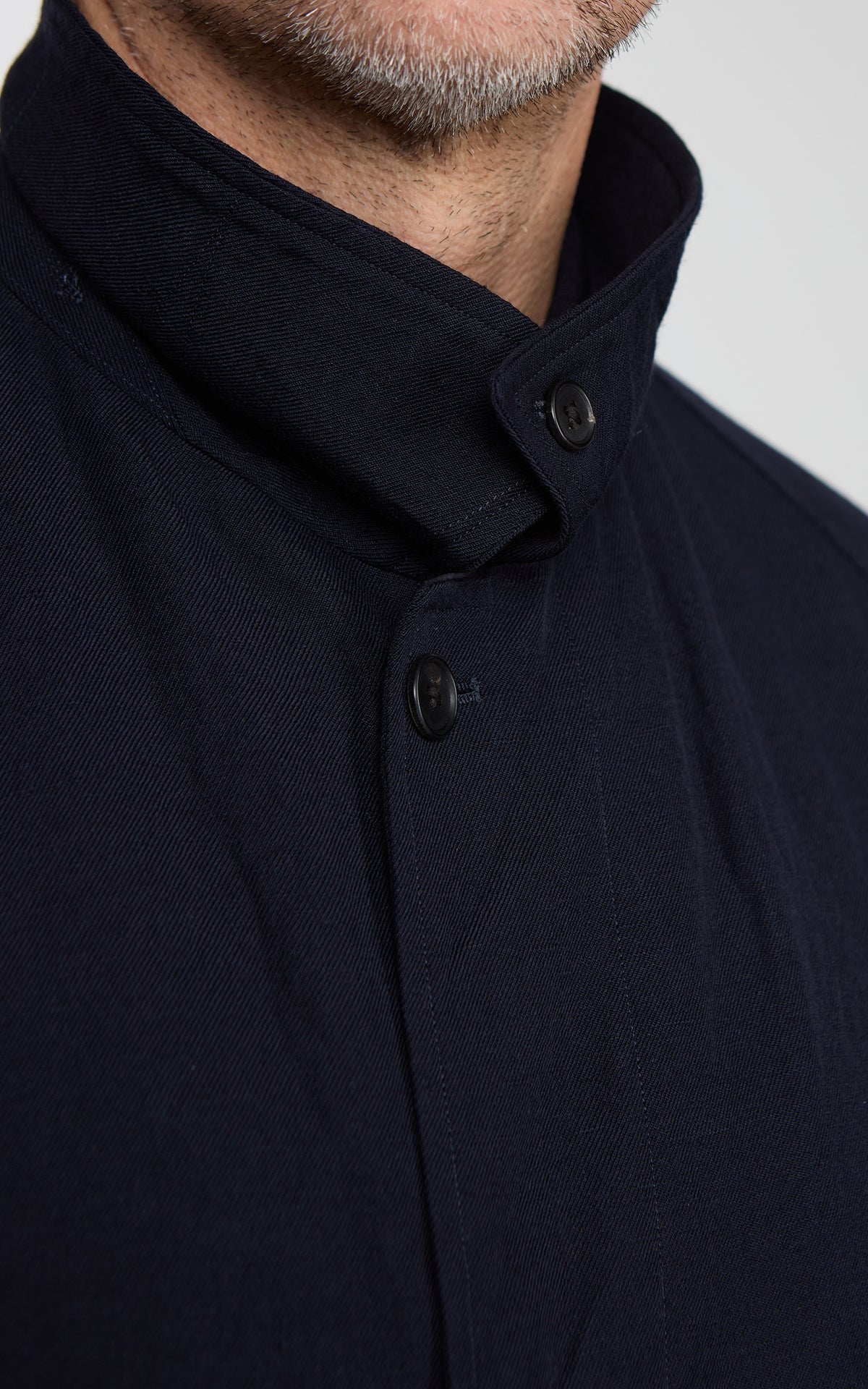 Kaptain Sunshine Cashmere Linen Walker Coat Navy