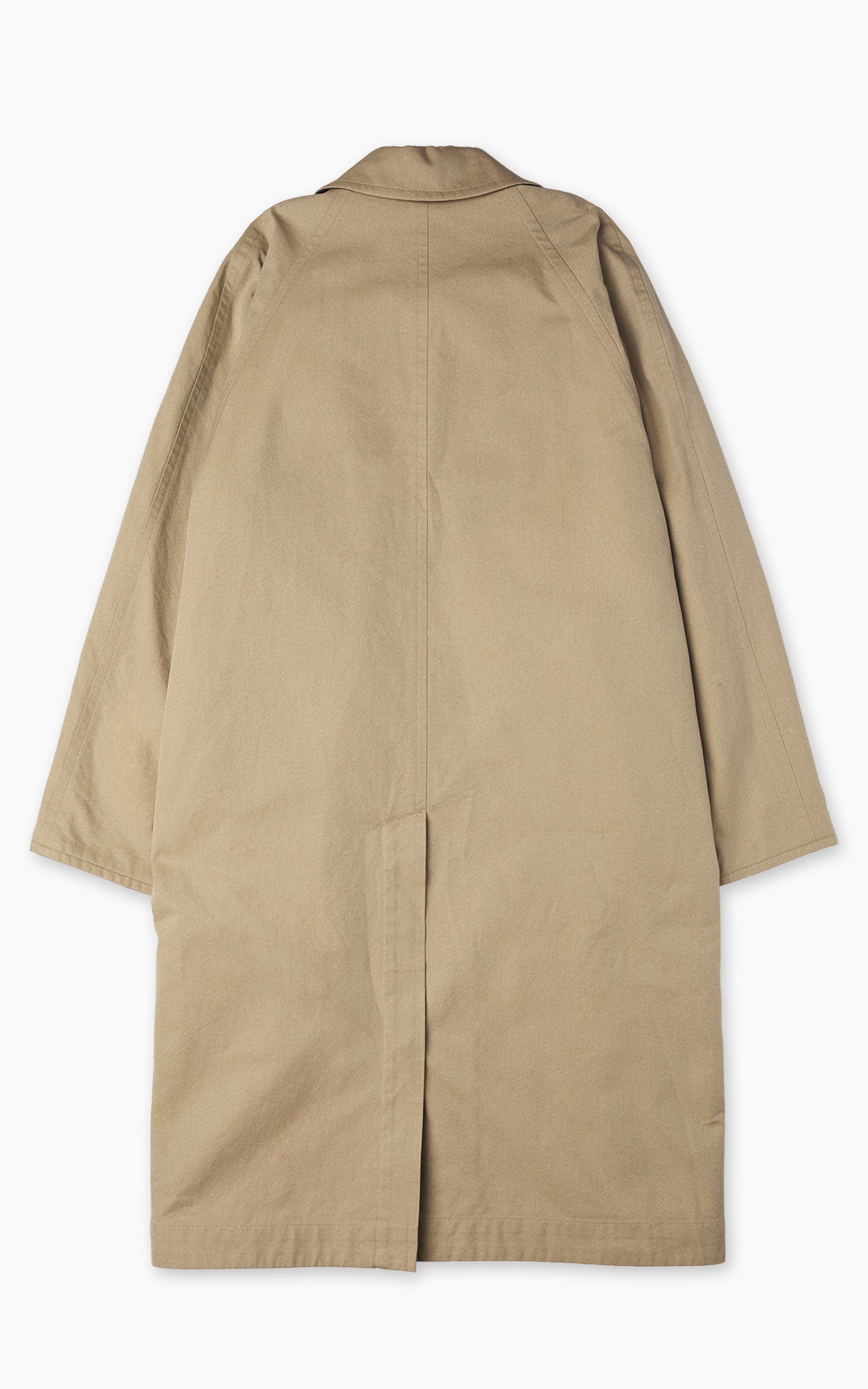 Kaptain Sunshine Umbrella Coat Cotton Mock Twist Khaki