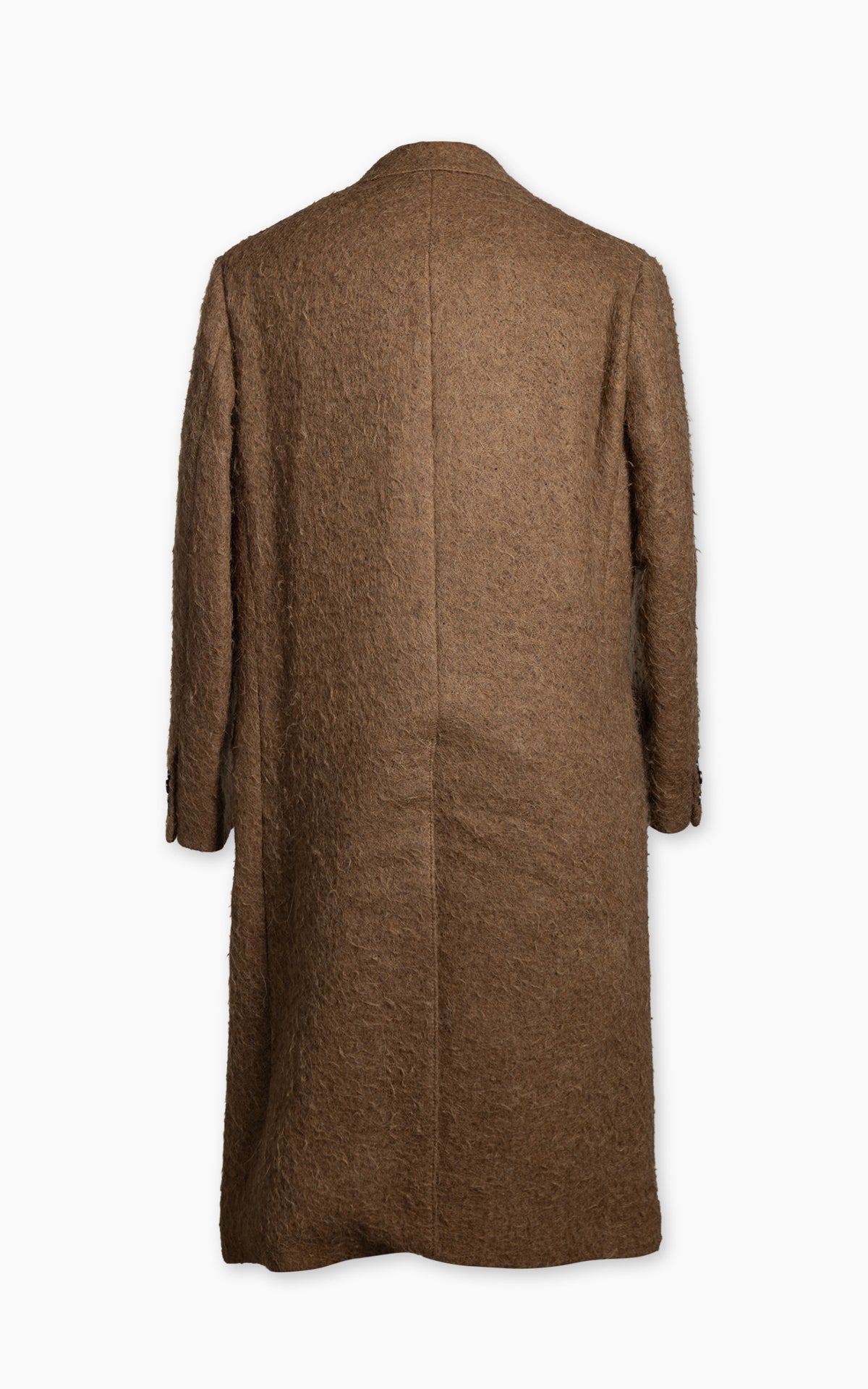 Kaptain Sunshine Double-Breasted Coat Napping Wool Cloth Top Khaki