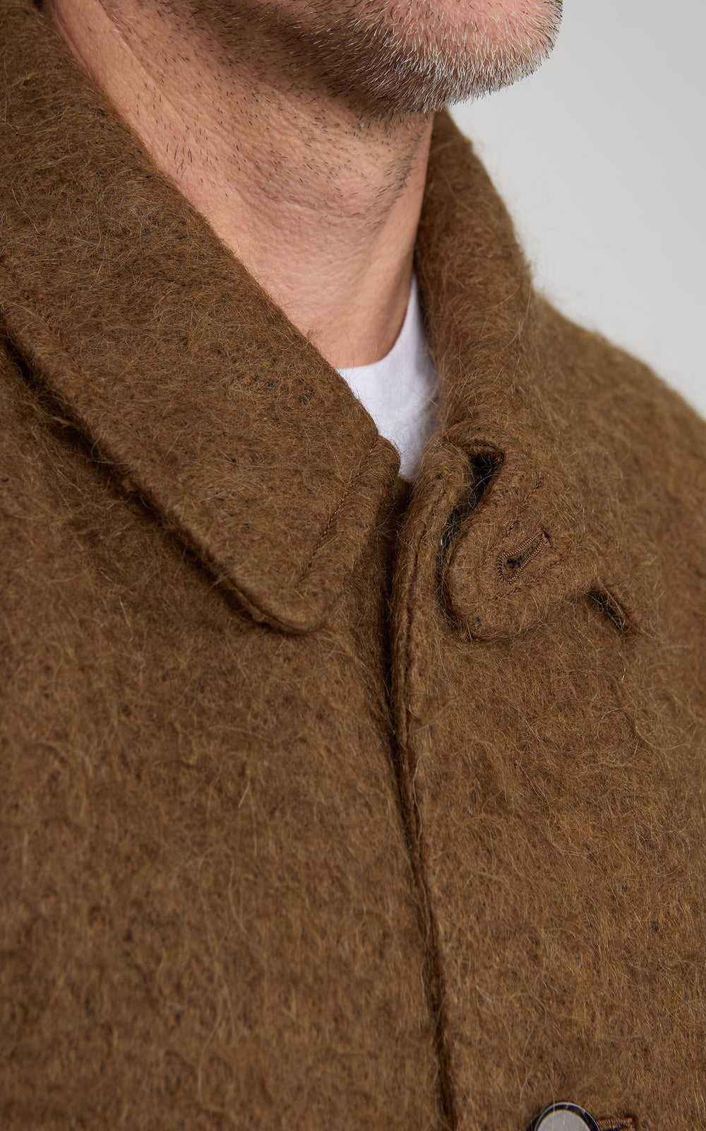 Kaptain Sunshine Napping Wool Umbrella Coat Top Khaki