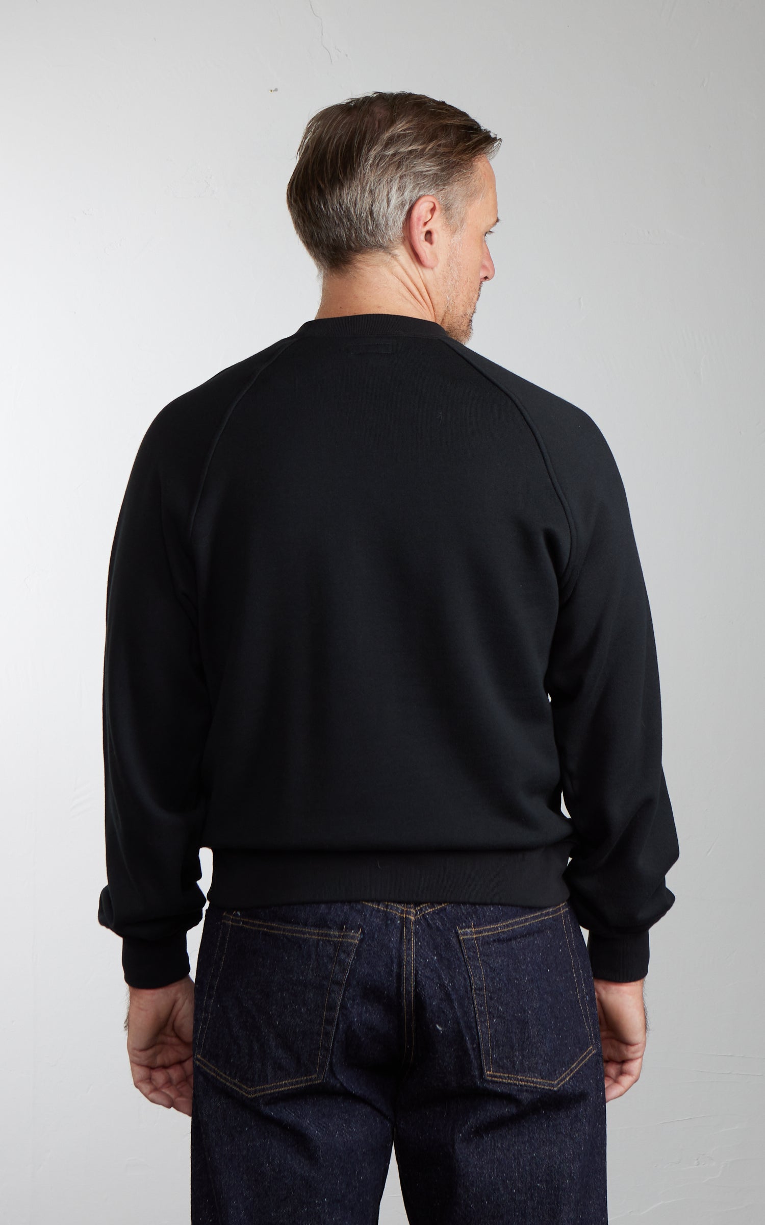 Kaptain Sunshine Suvin Sweat Crew Pullover Black