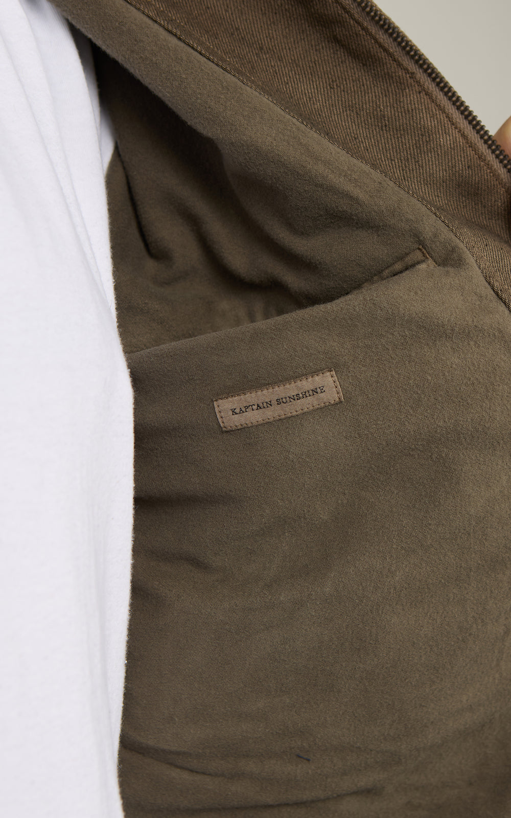 Kaptain Sunshine Dyed Denim Work Jacket Cub Brown