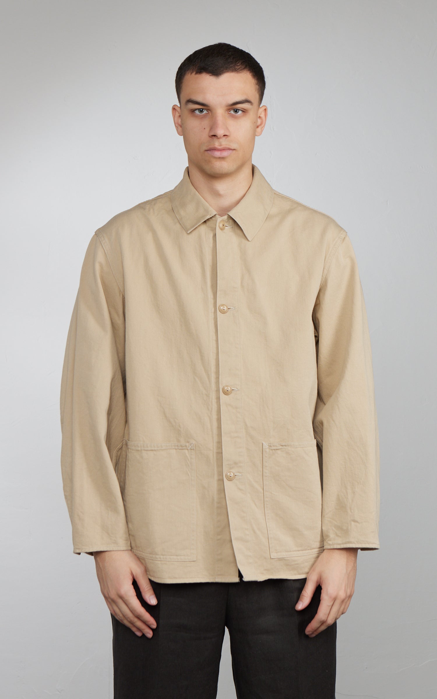 Kaptain Sunshine Cotton Drill Coverall Jacket Khaki